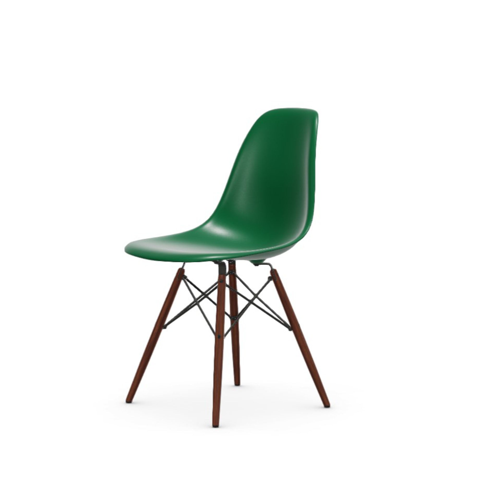 Eames Plastic RE DSW scaun cu picioare arțar închis