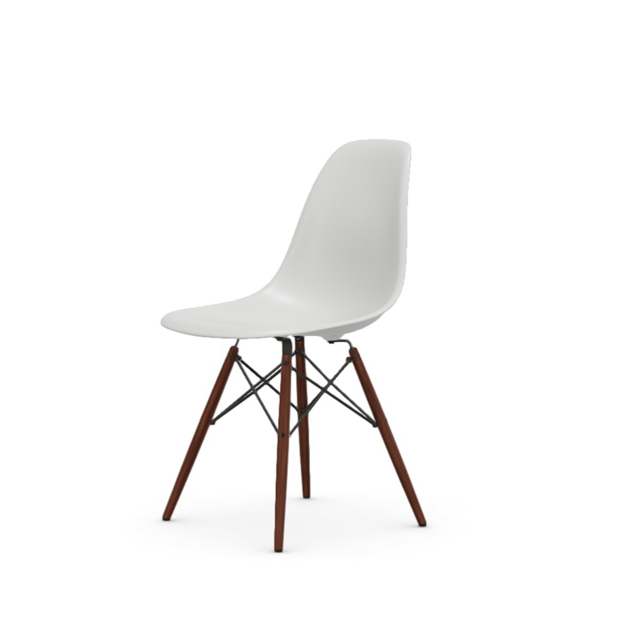 Eames Plastic RE DSW scaun cu picioare arțar închis