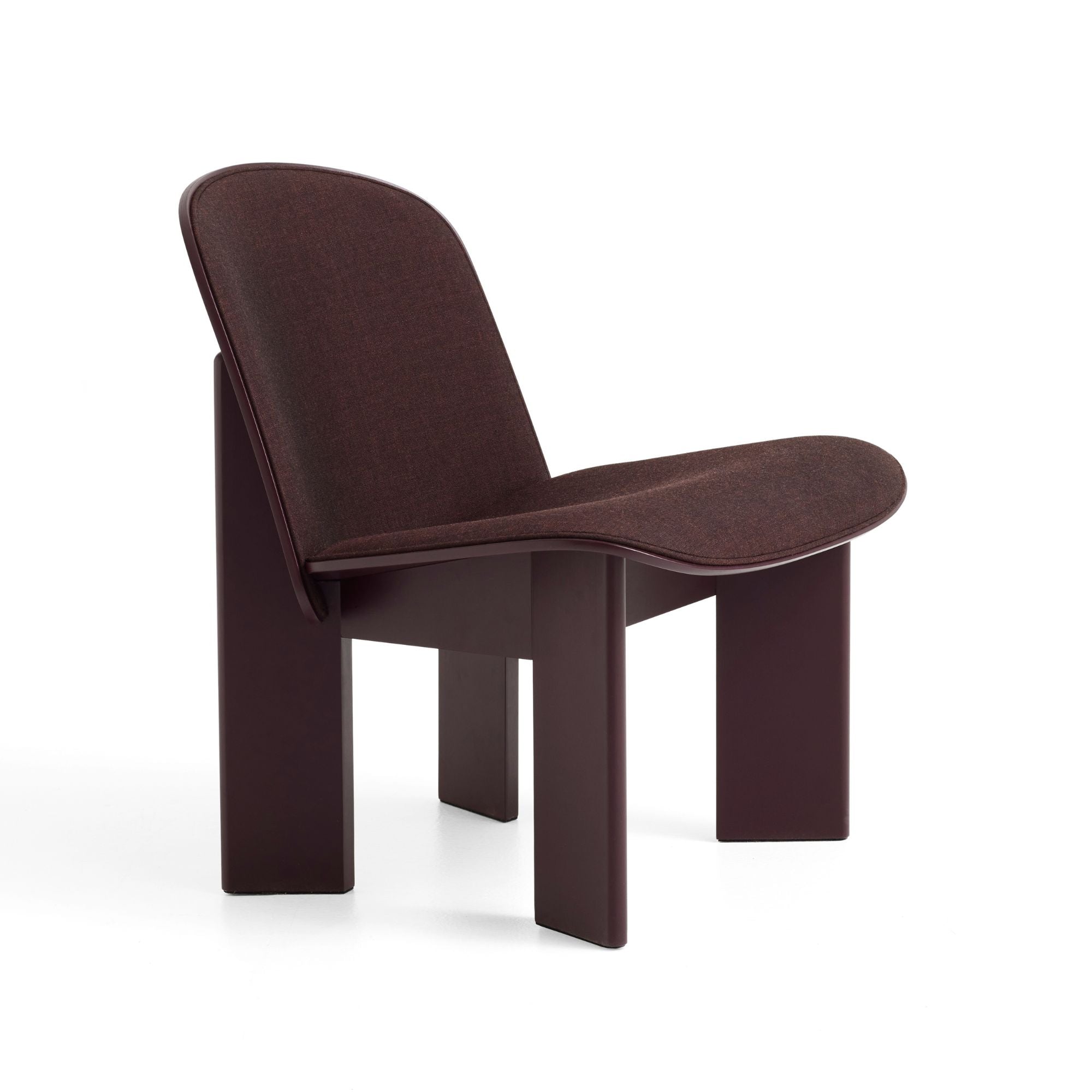 Chisel Lounge Chair Remix 373 dark bordeaux, fotoliu tapițat