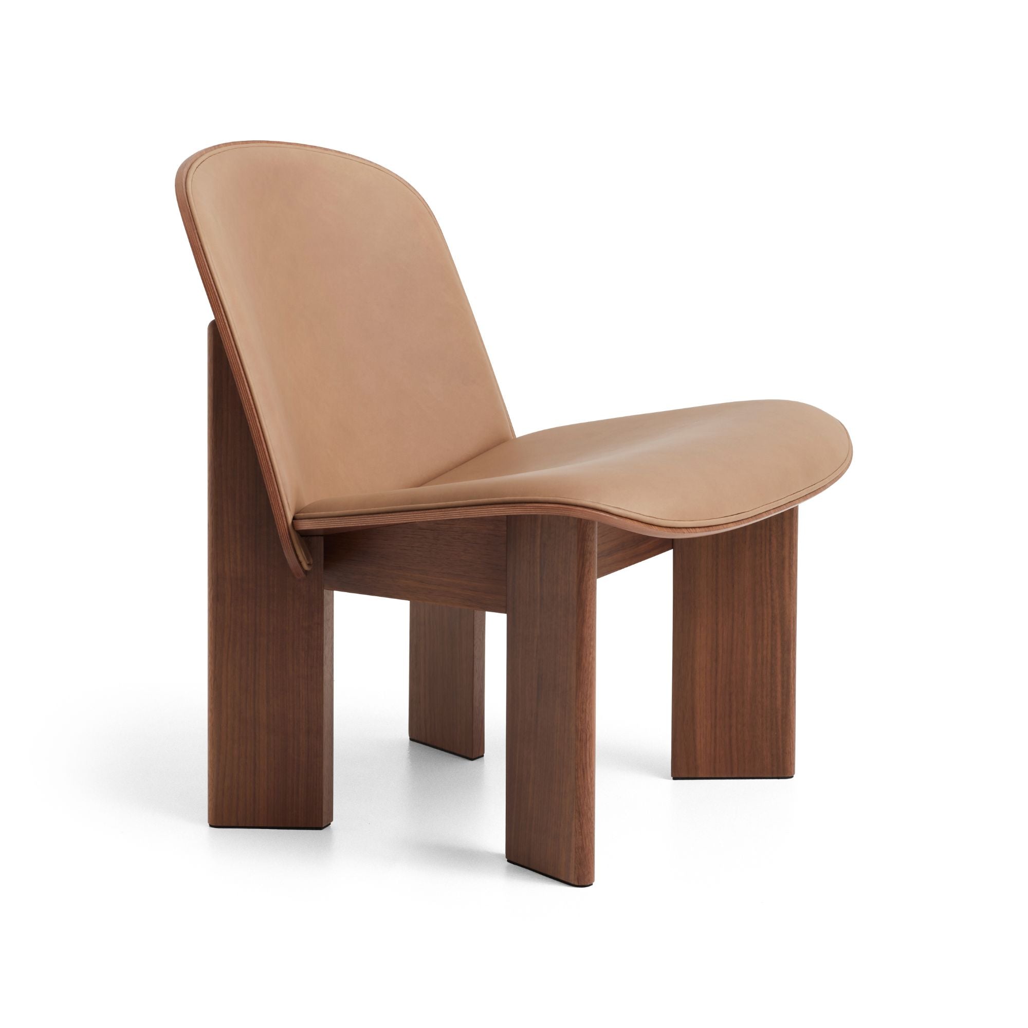 Chisel Lounge Chair Sense leather nougat, fotoliu tapițat