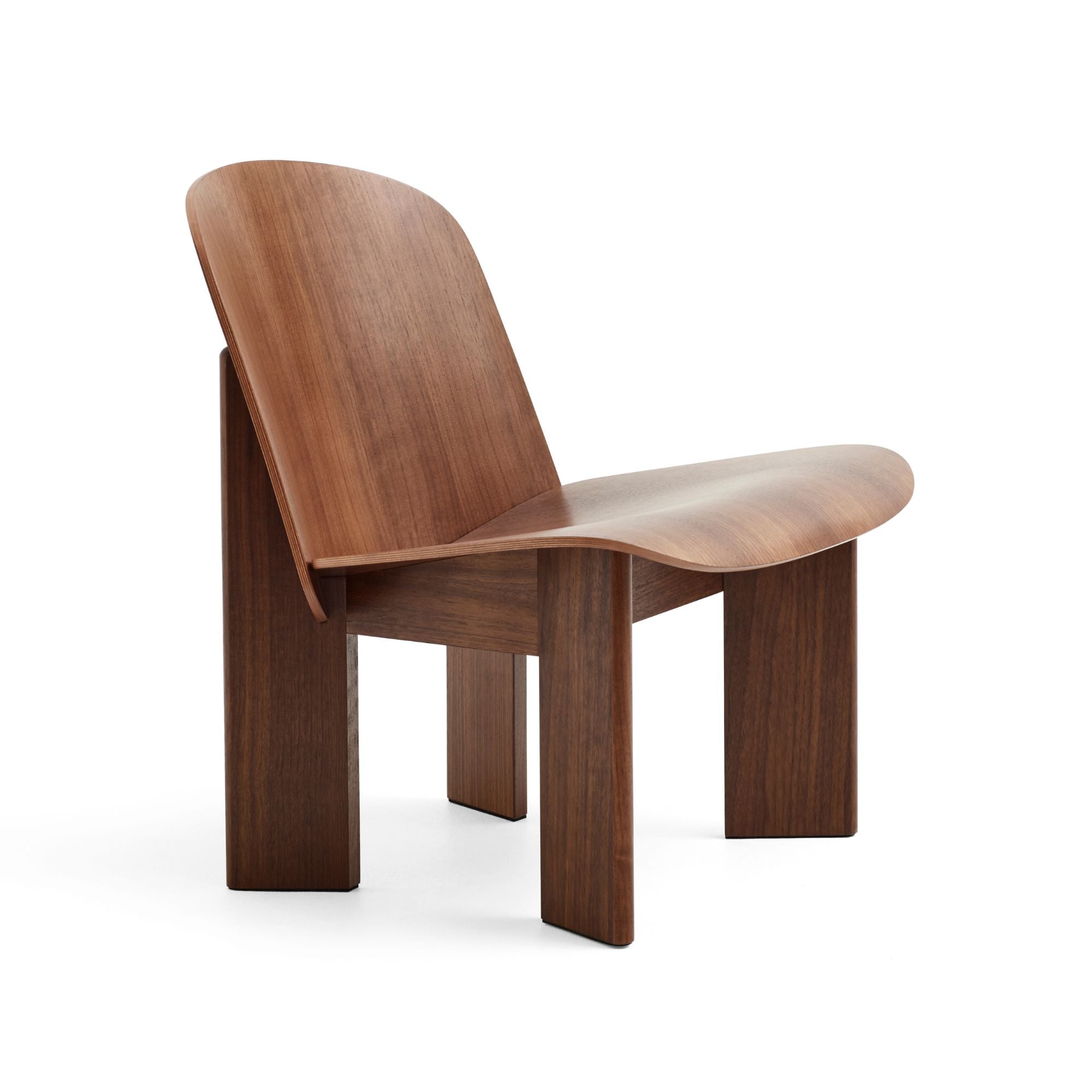Chisel Lounge Chair Walnut, fotoliu din lemn de nuc