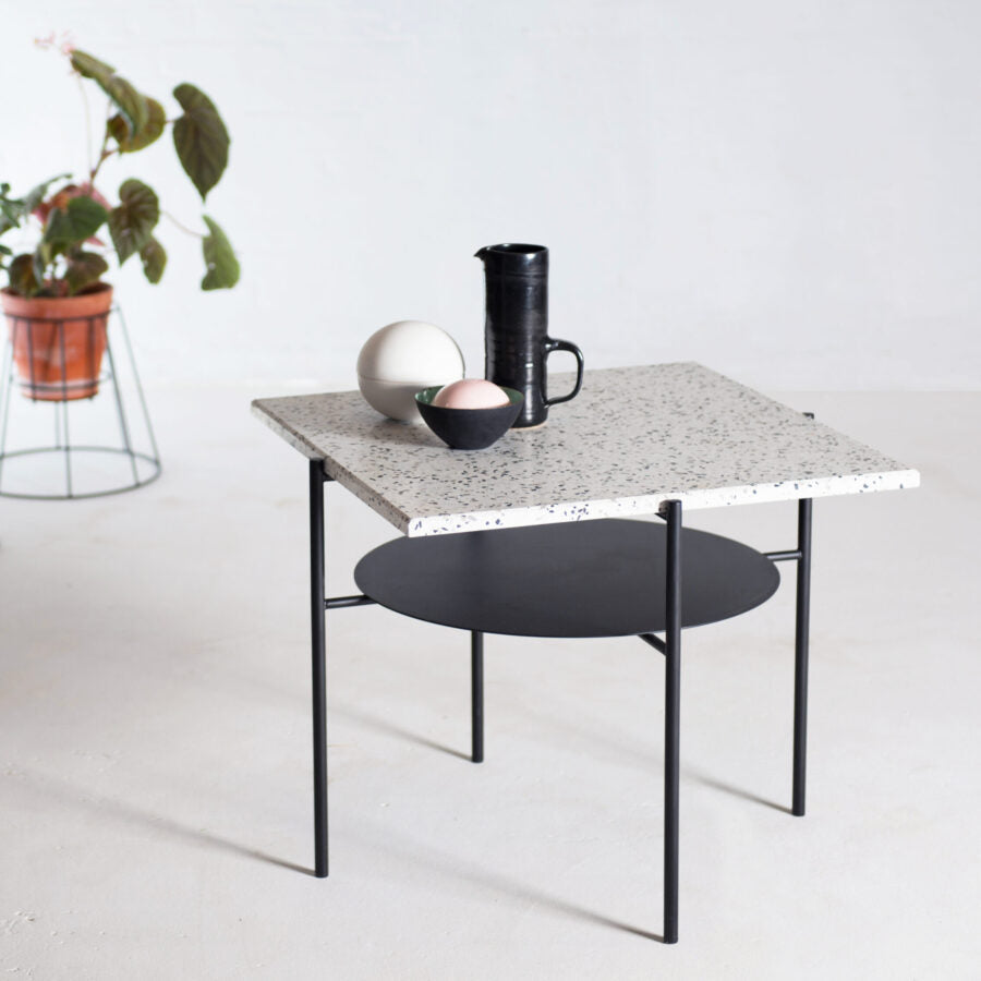 Confetti Coffee Table, măsuță de cafea pătrată 63x63 cm