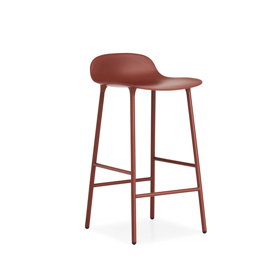 Form Barstool, scaun de bar 75 cm cu bază metalică