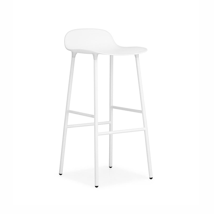 Form Barstool, scaun de bar 75 cm cu bază metalică