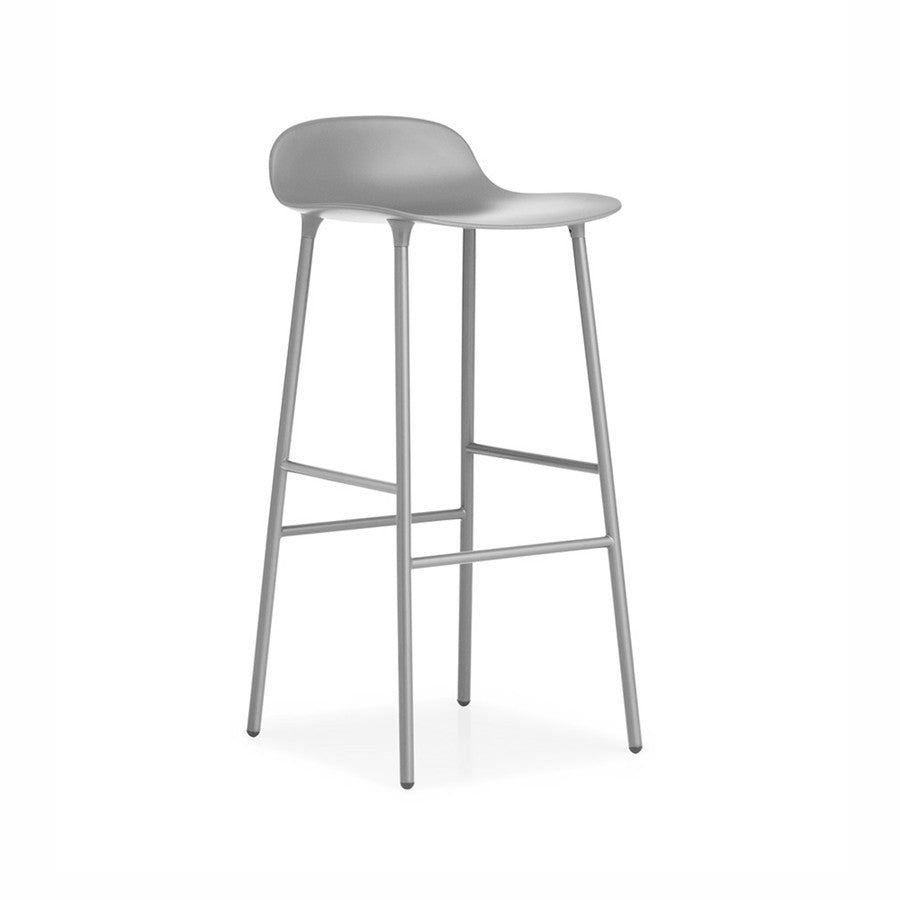 Form Barstool, scaun de bar 75 cm cu bază metalică