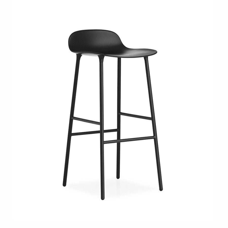 Form Barstool, scaun de bar 75 cm cu bază metalică