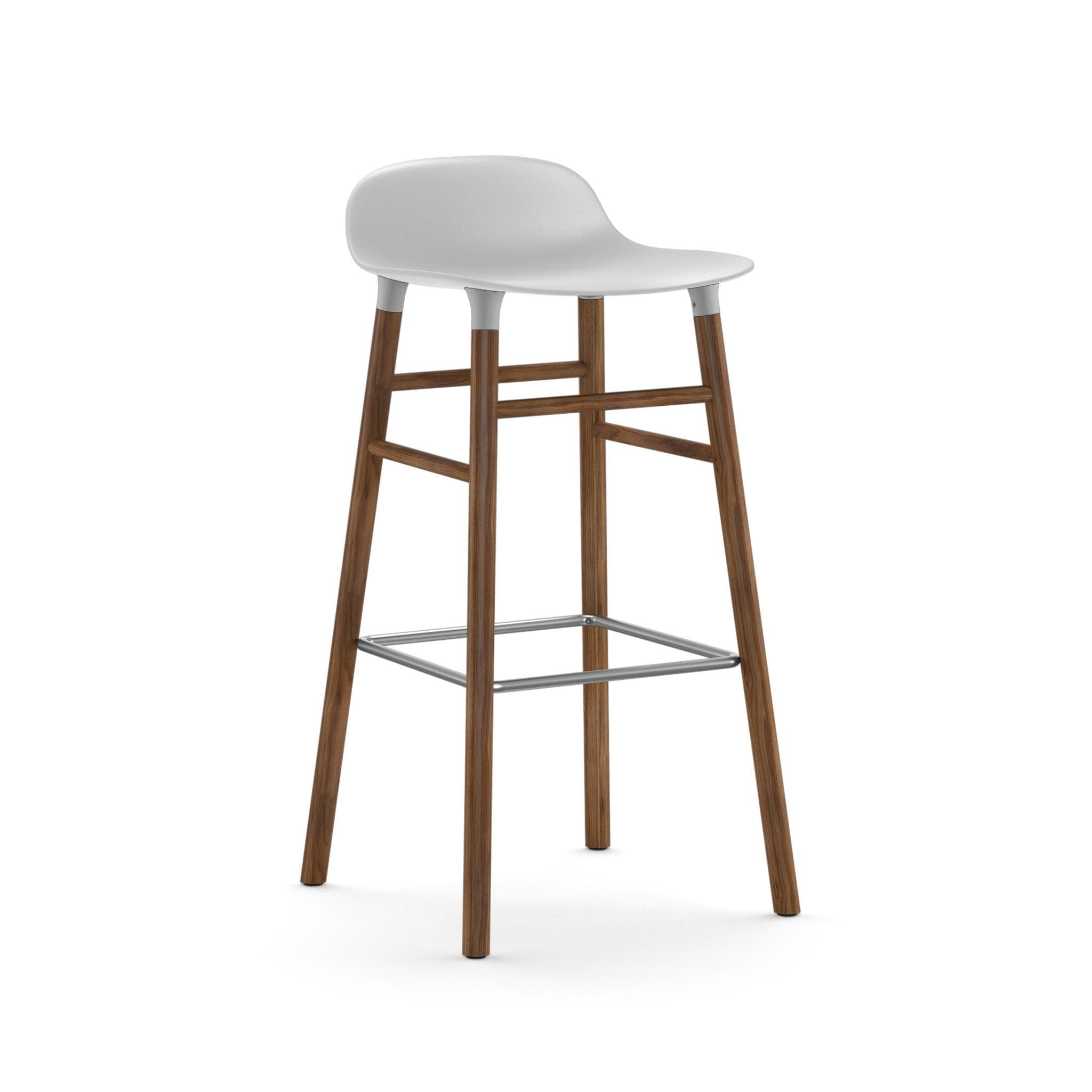 Form de bar 75 cm cu bază nuc