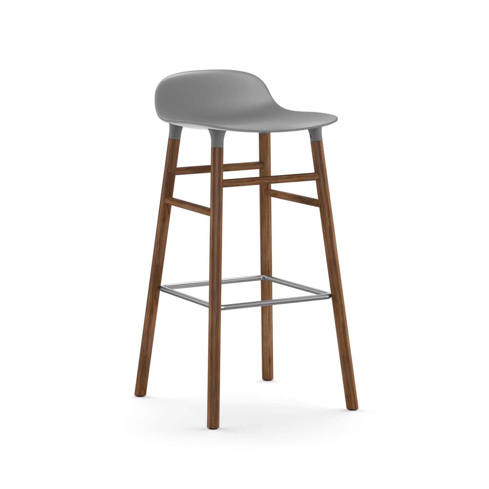 Form de bar 75 cm cu bază nuc