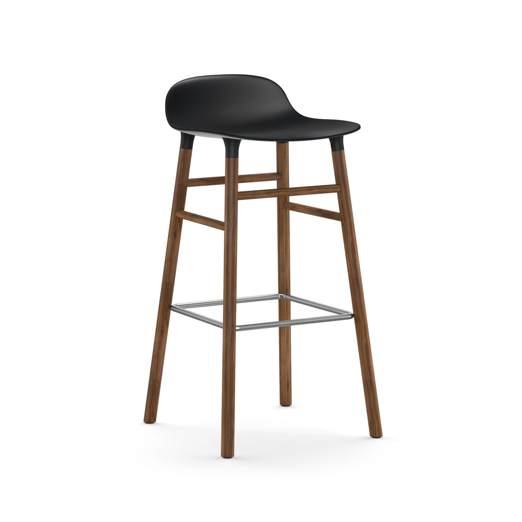 Form de bar 75 cm cu bază nuc