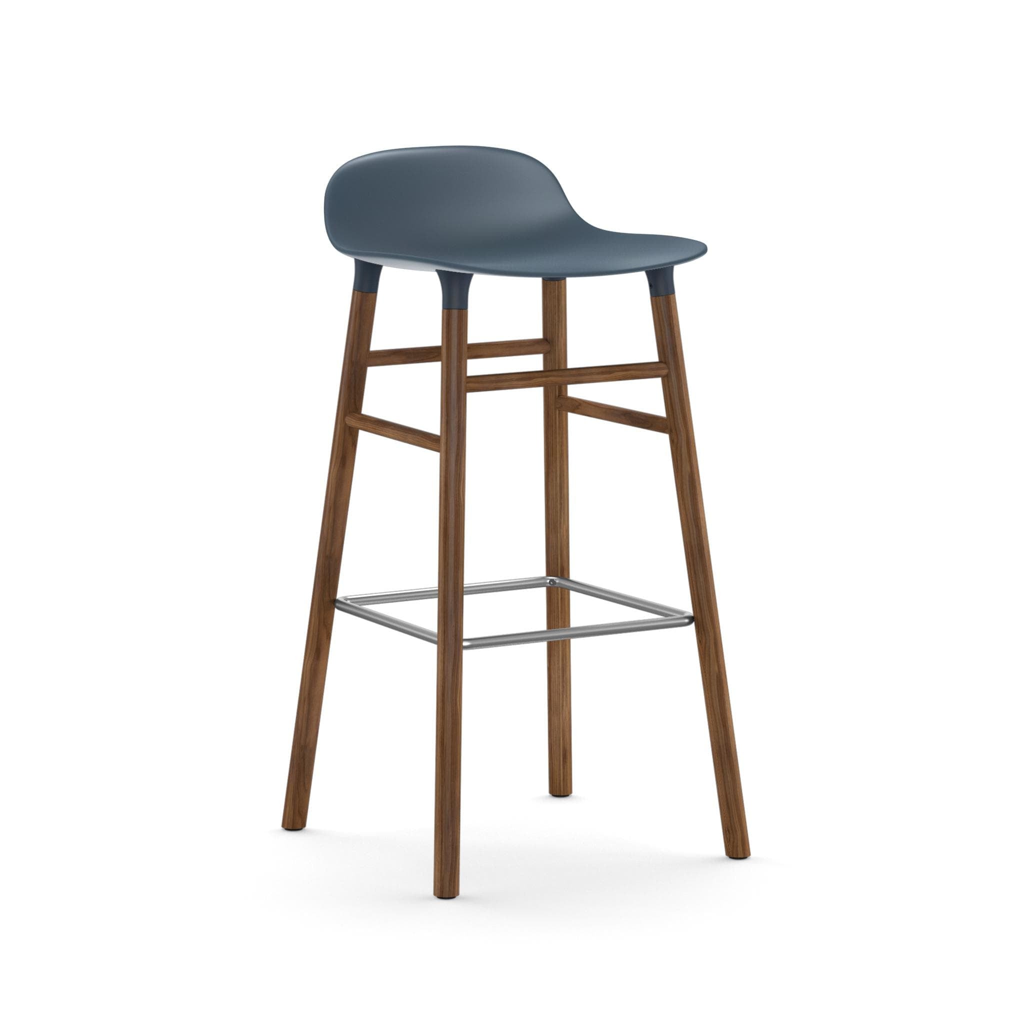 Form de bar 75 cm cu bază nuc