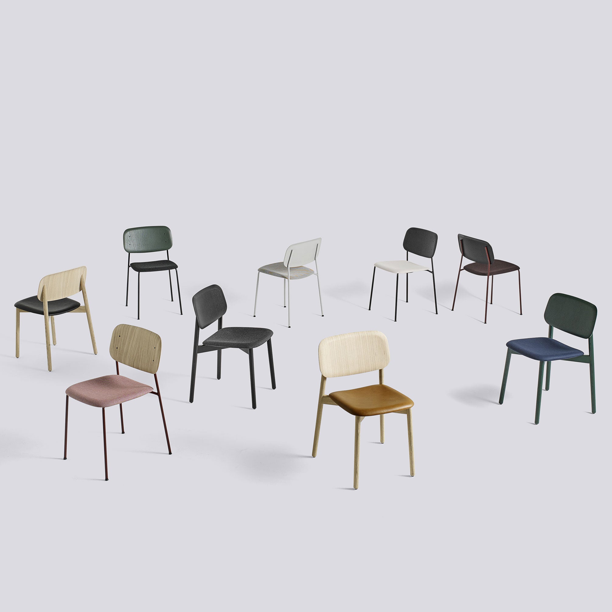 Soft Edge 40 scaun cu baza metalică