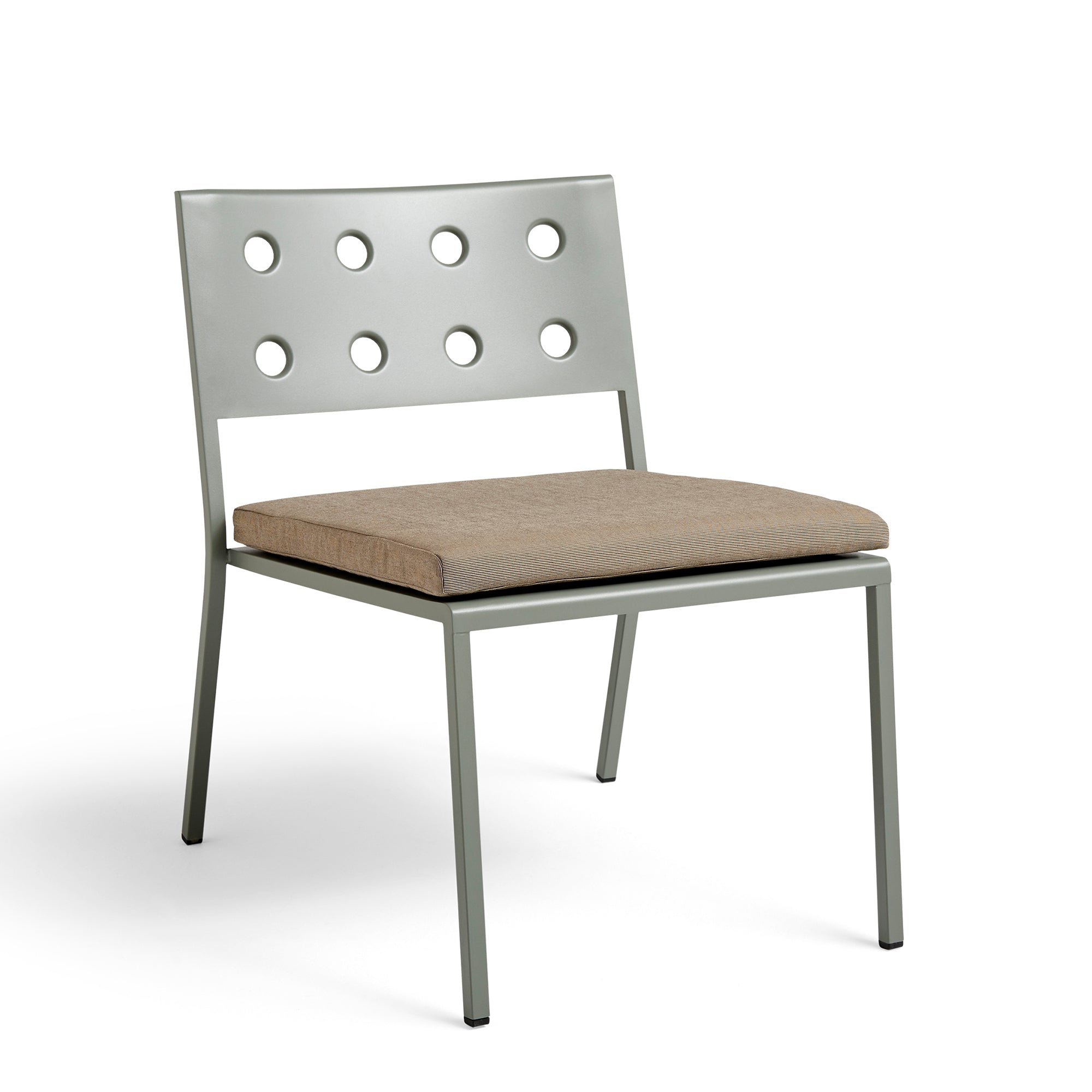 Balcony Lounge Chair, fotoliu de exterior fără cotiere cu pernă de șezut