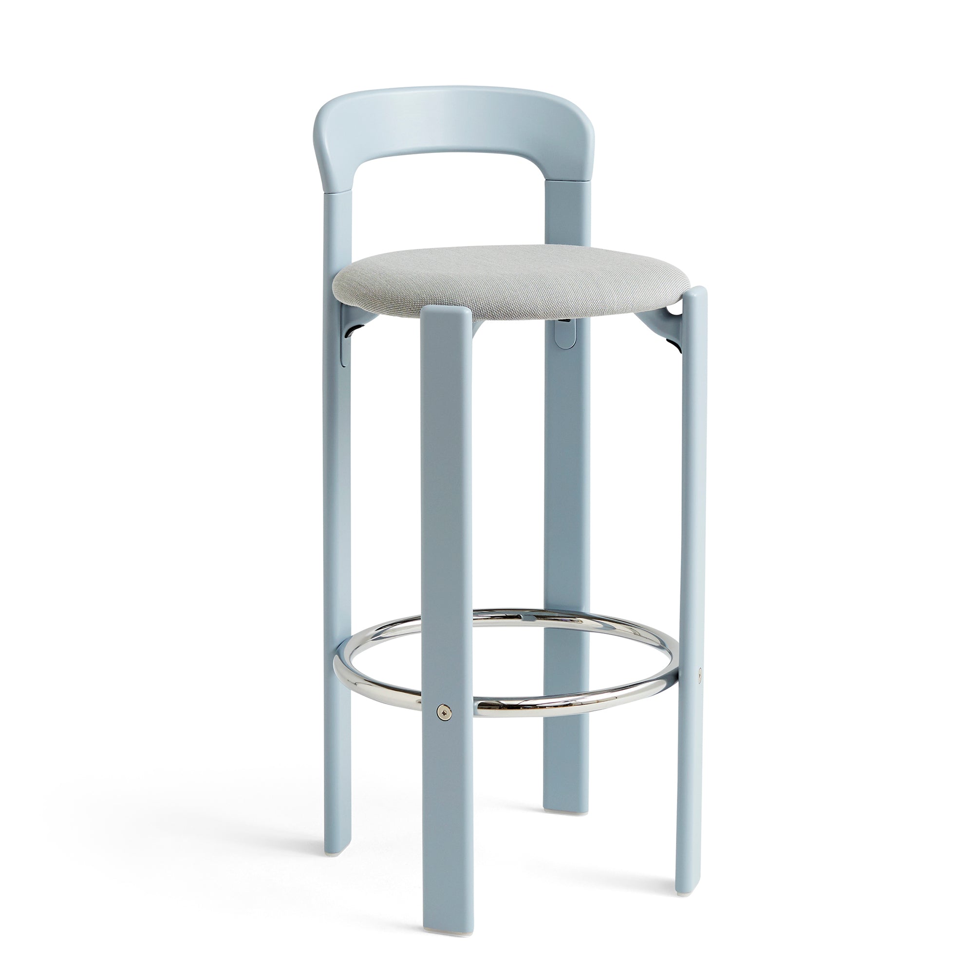 Rey Bar Stool, scaun de bar tapițat, versiunea înaltă