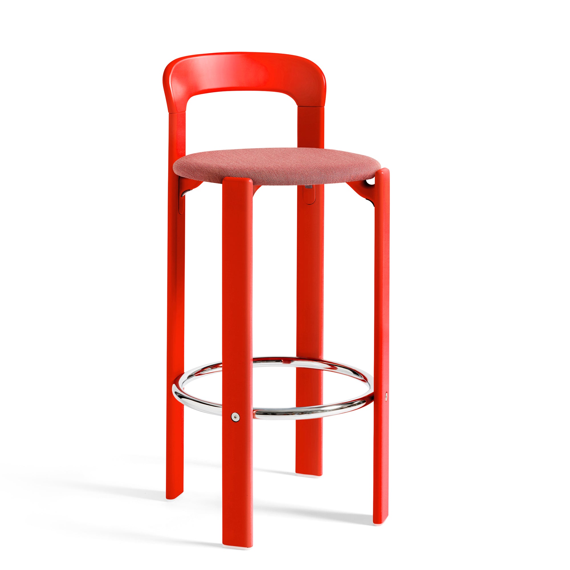 Rey Bar Stool, scaun de bar tapițat, versiunea înaltă