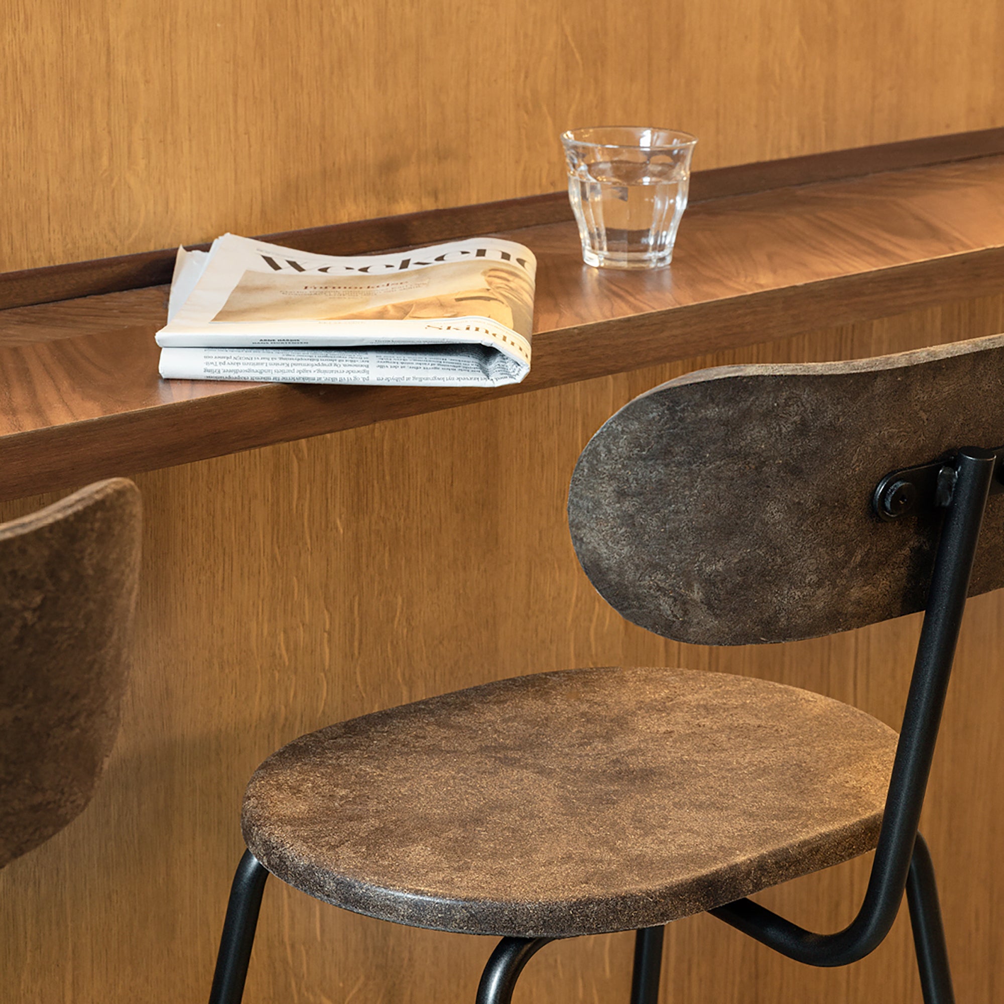 Earth Stool Backrest, scaun de bar