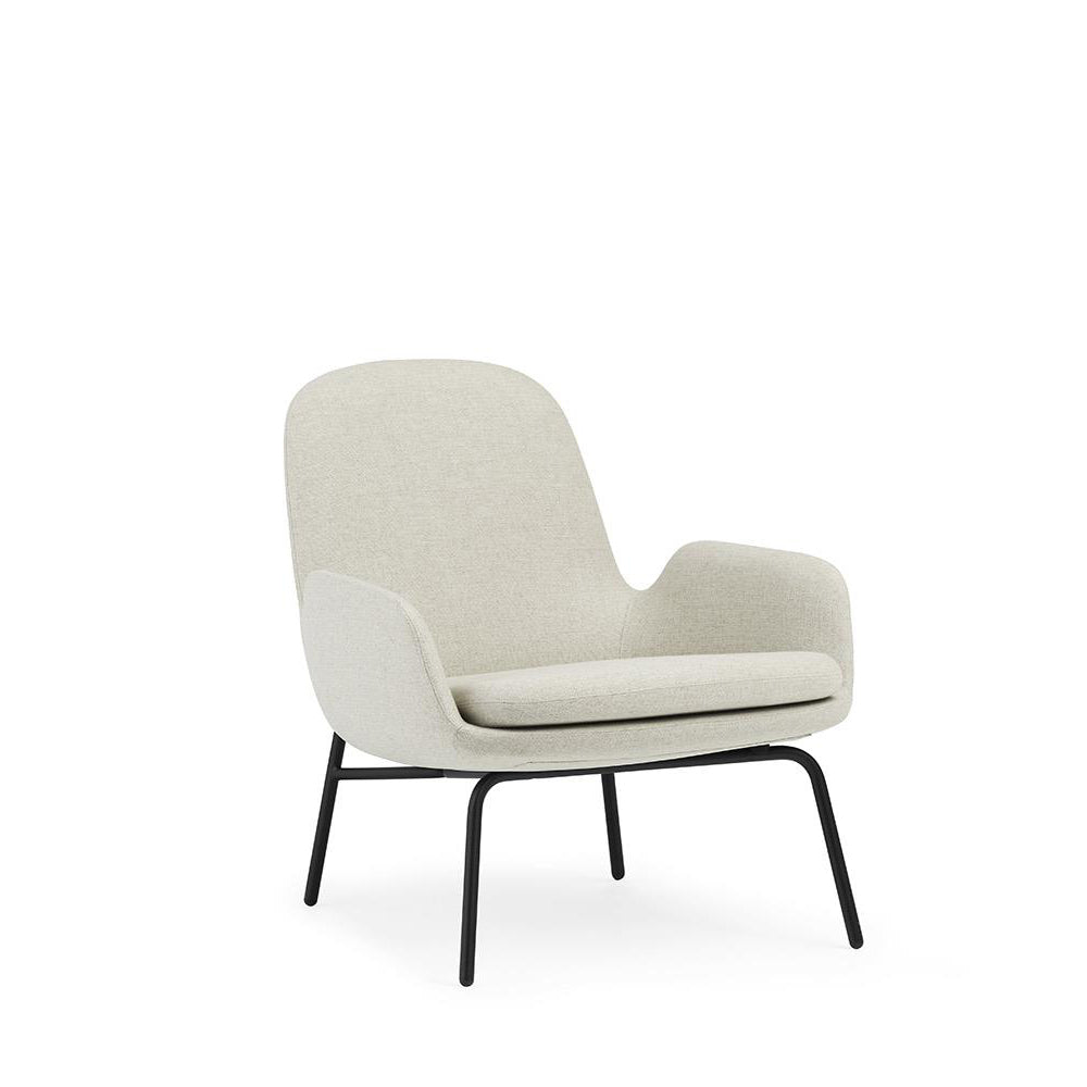 Era Lounge Chair Low, fotoliu cu bază metalică