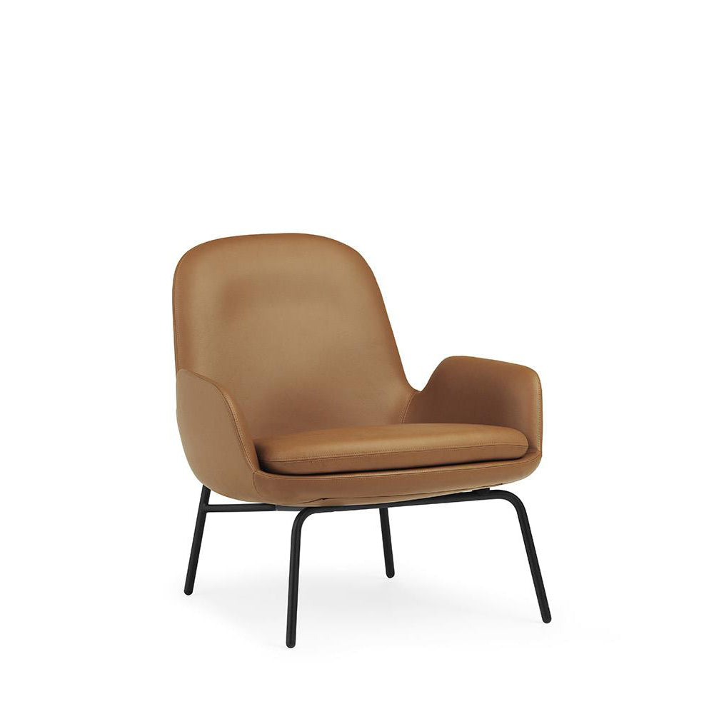 Era Lounge Chair Low, fotoliu cu bază metalică
