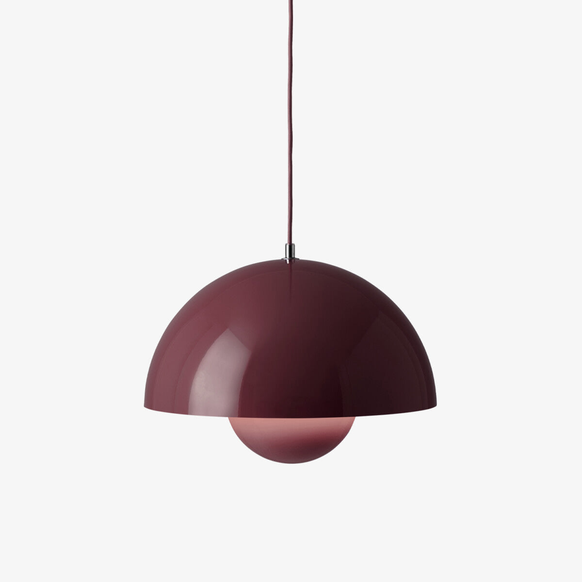 Flowerpot VP7 dark plum, lampă suspendată medie