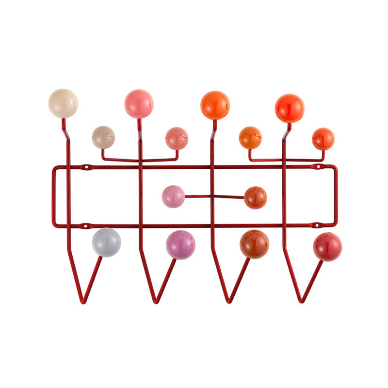 Cuier Hang it All produs de Vitra pastel roșu