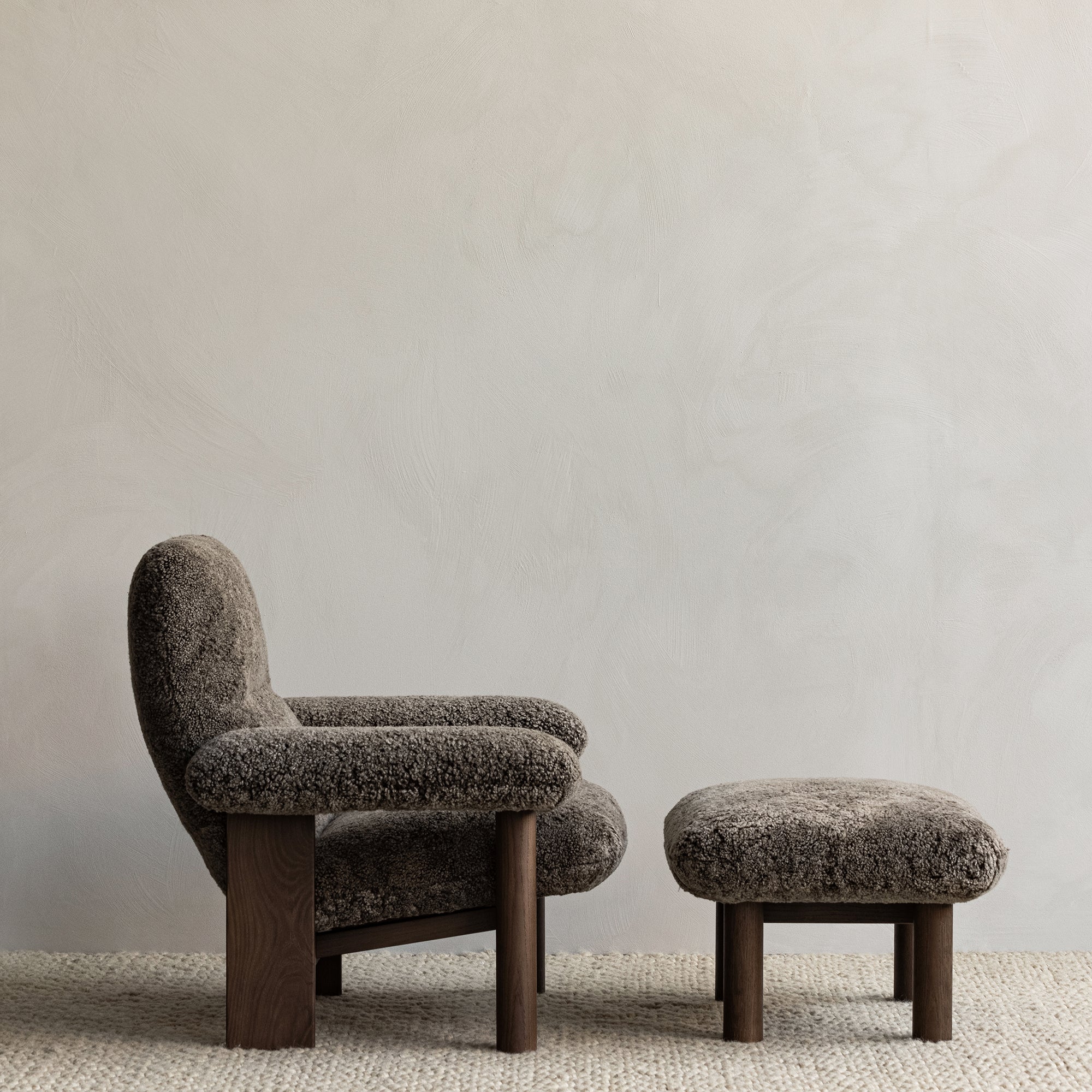 Brasilia Lounge Chair, fotoliu cu ottoman