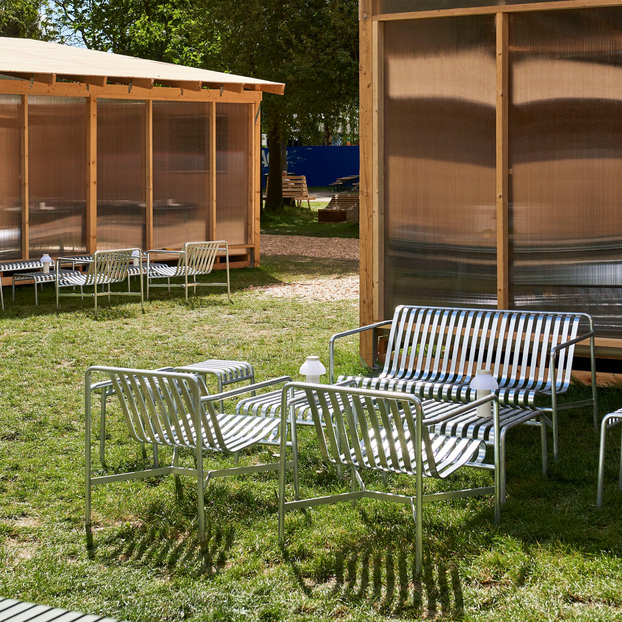 Palissade fotoliu de exterior galvanizat