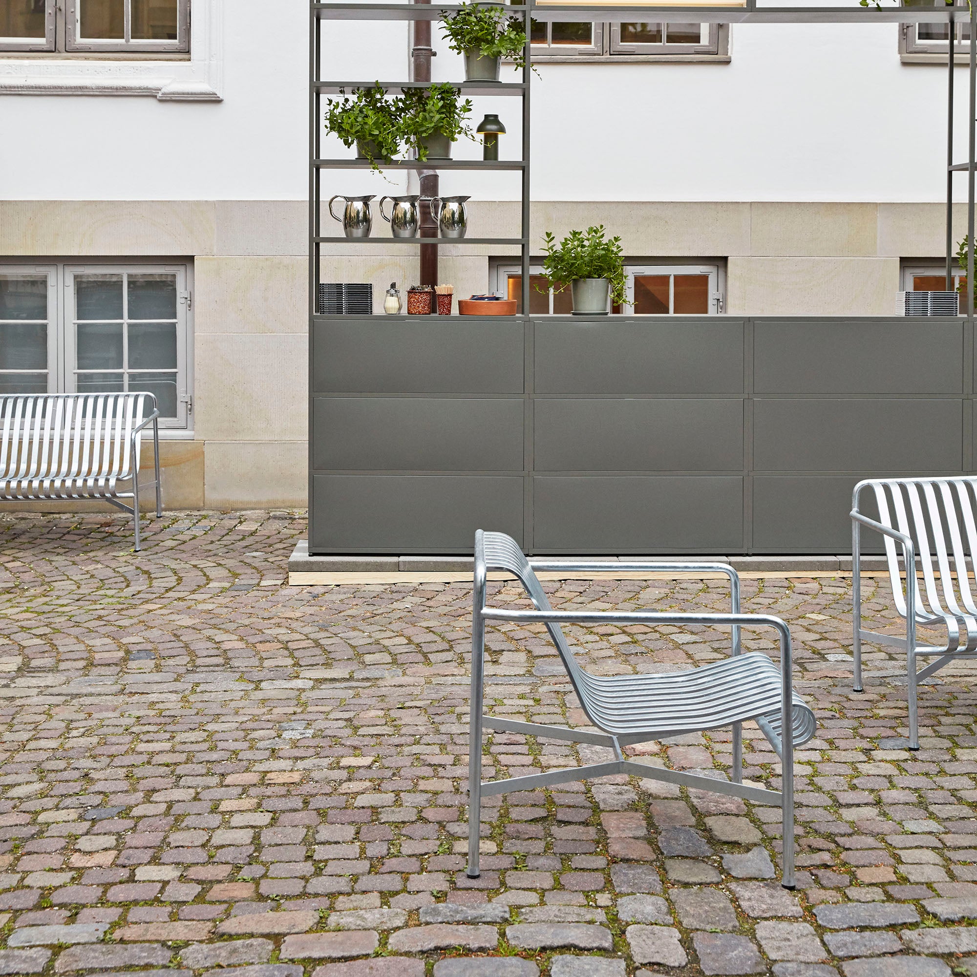 Palissade fotoliu de exterior galvanizat