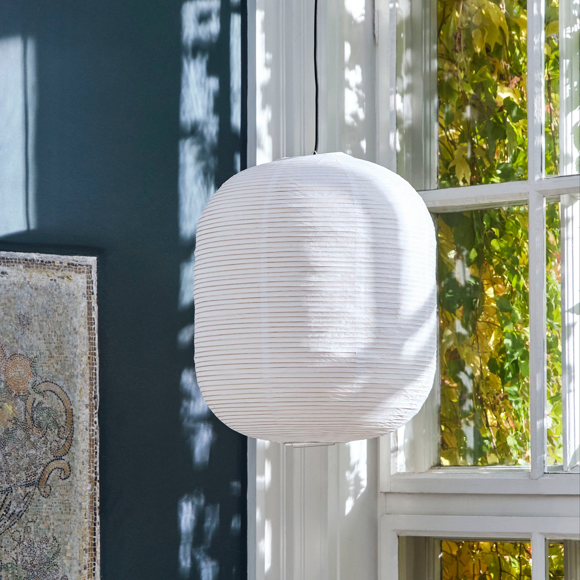 Rice Paper Shade Oblong, lampă suspendată