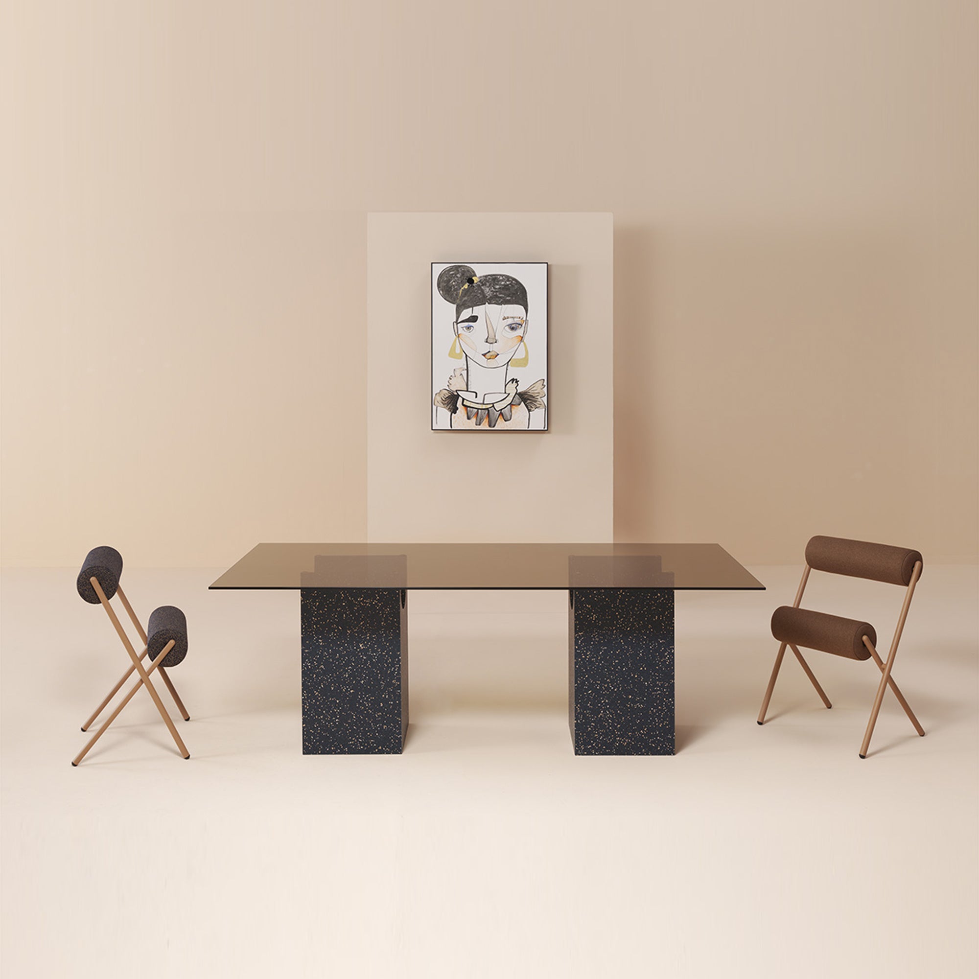 Vestige, masă rectangulară 100 cm x 210 cm