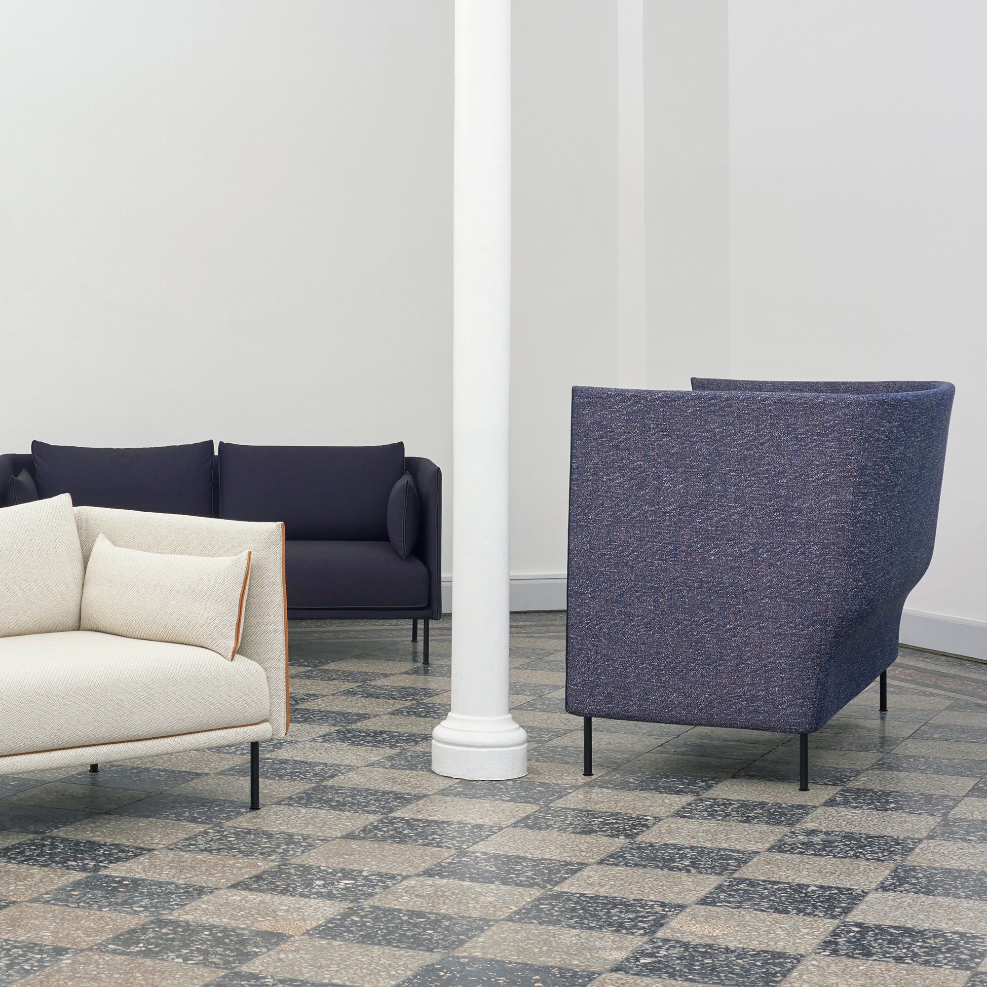 Silhouette sofa highback canapea