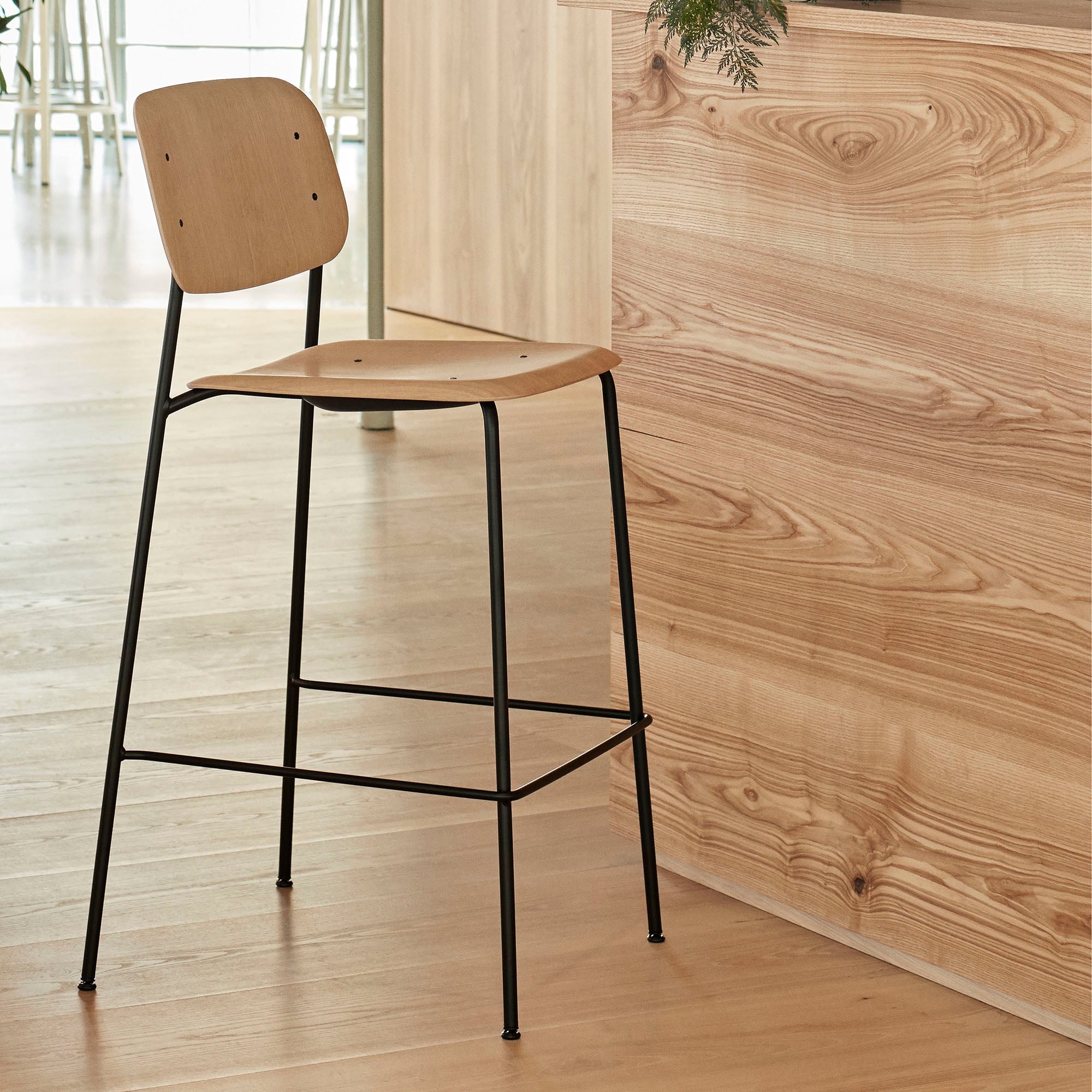 Soft Edge 90 Bar Stool High, scaun de bar