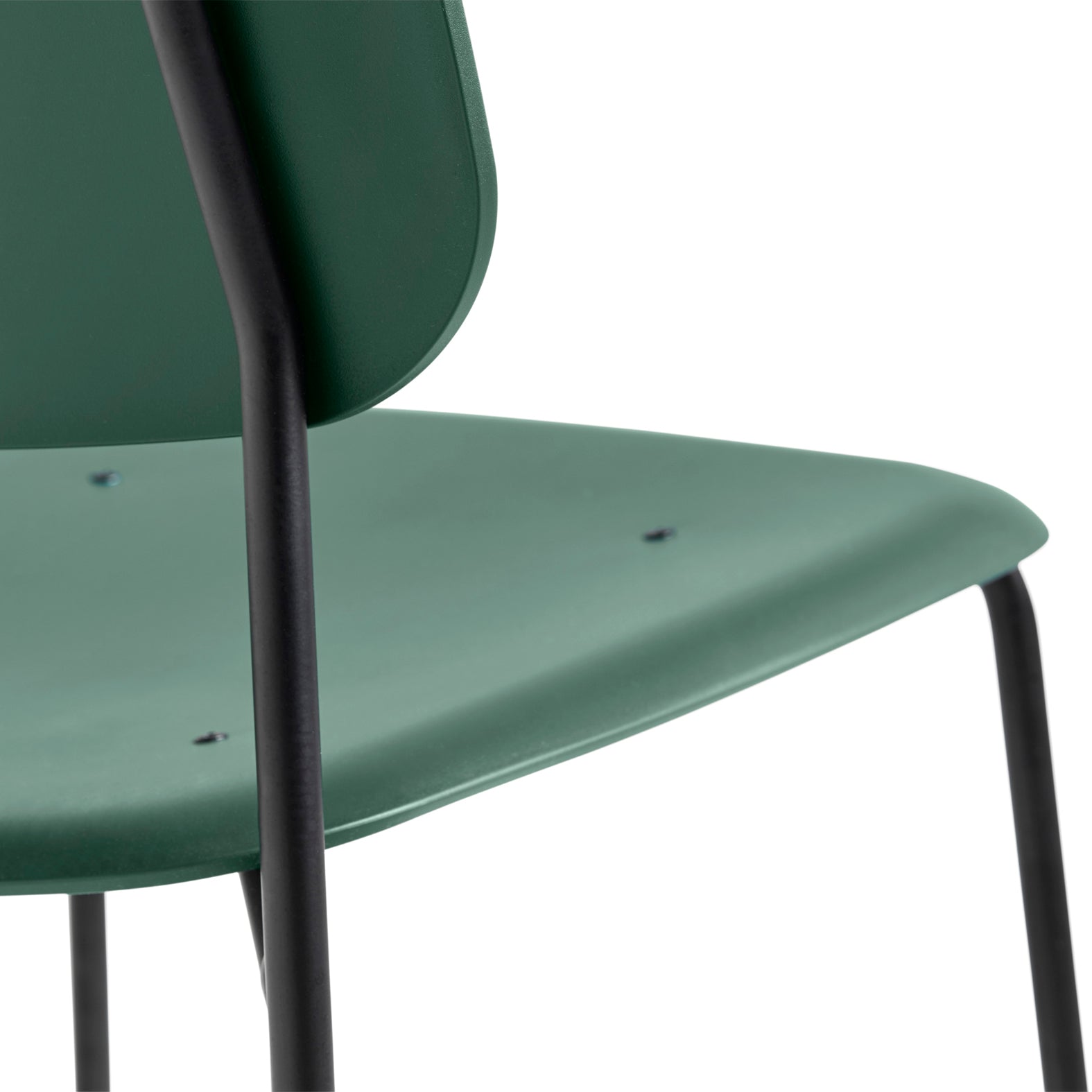 Soft Edge 45 scaun din plastic cu baza metalică