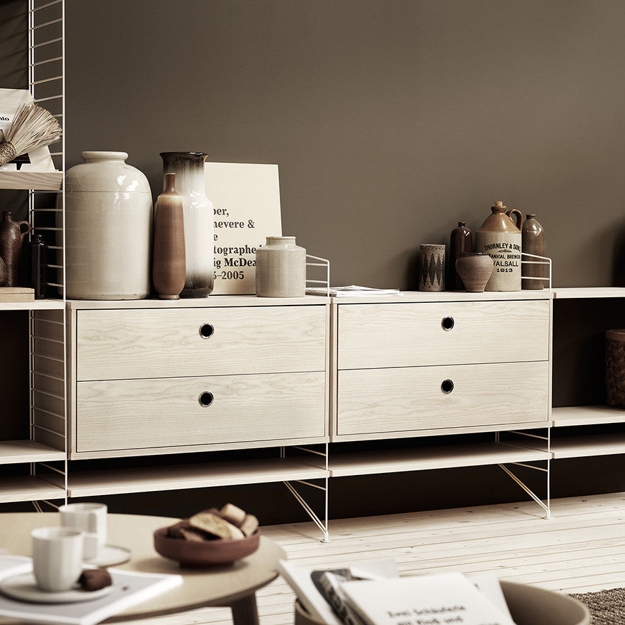String cabinet cu două sertare 78/30 cm