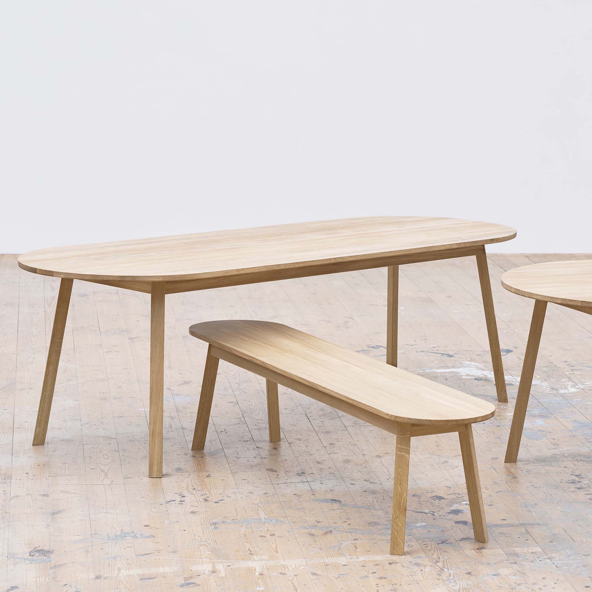 Triangle Leg Bench, bancă 150x40cm