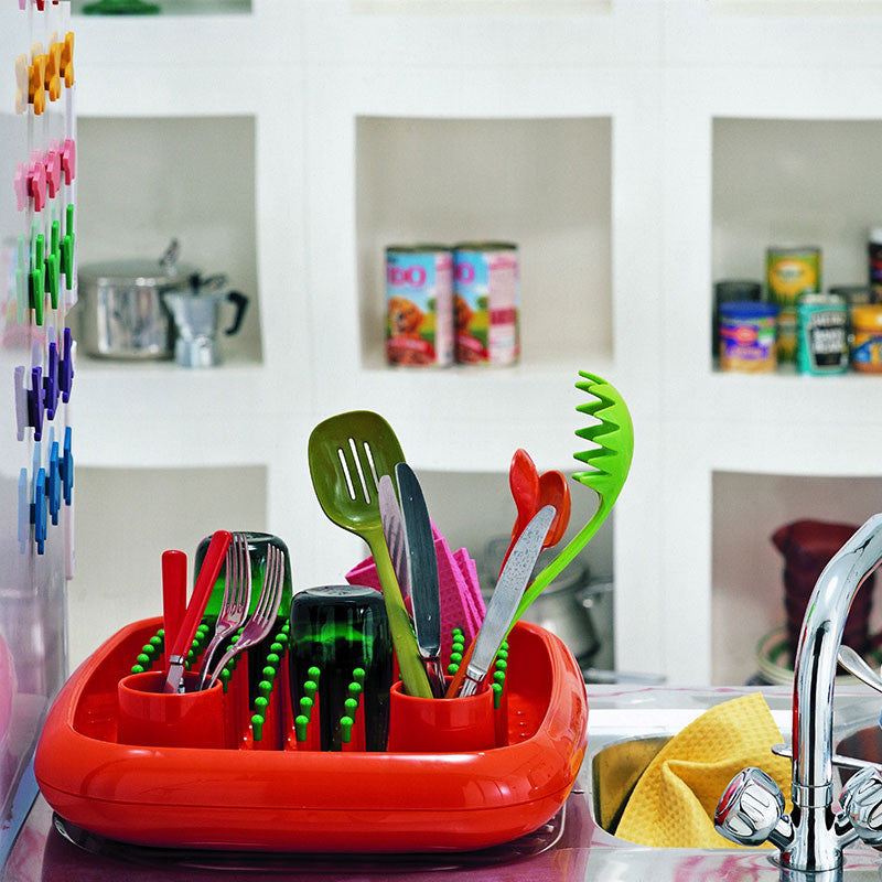 Dish Doctor, un suport de vase simpatic produs de Magis (oranj)