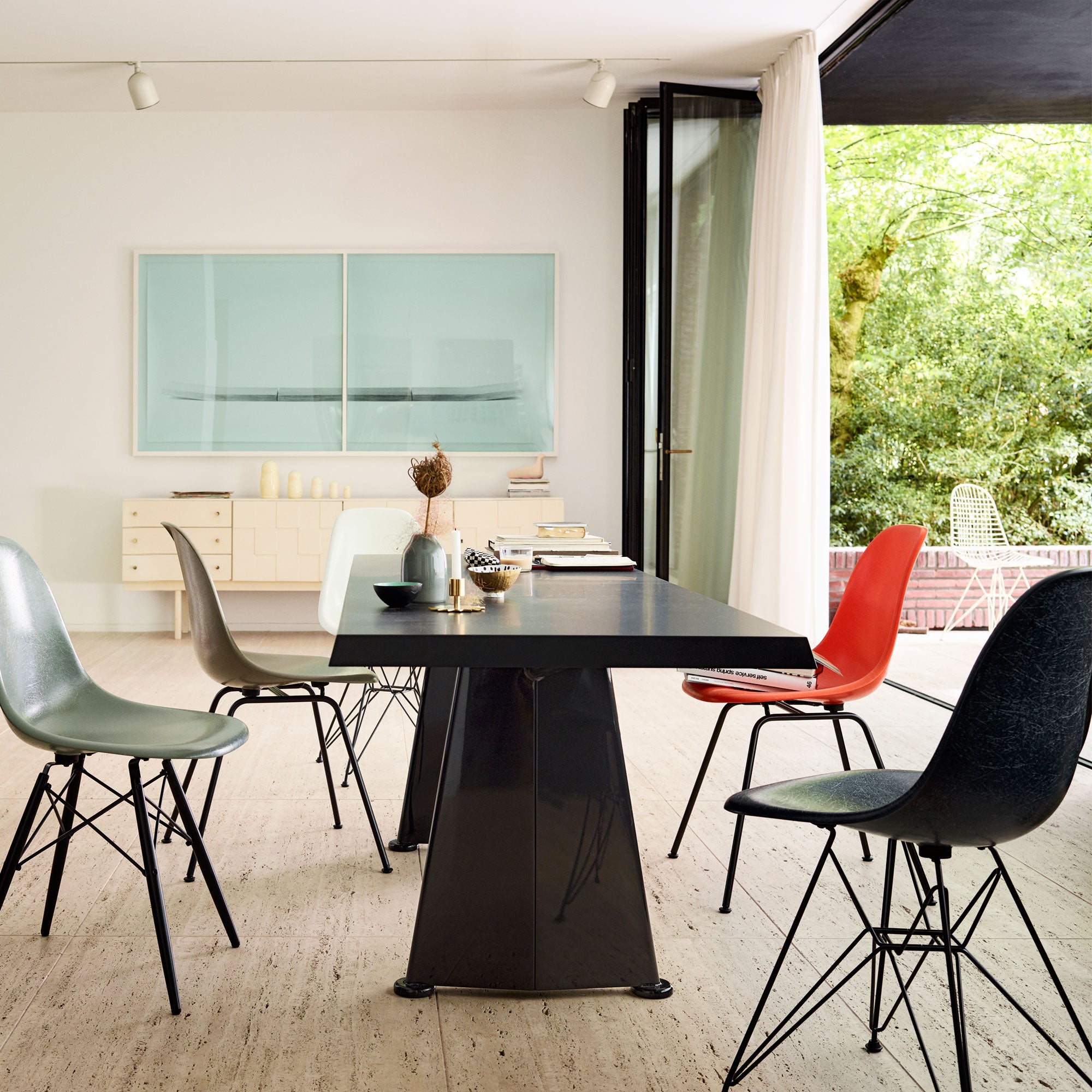 Eames Fiberglass DSR scaun de dining