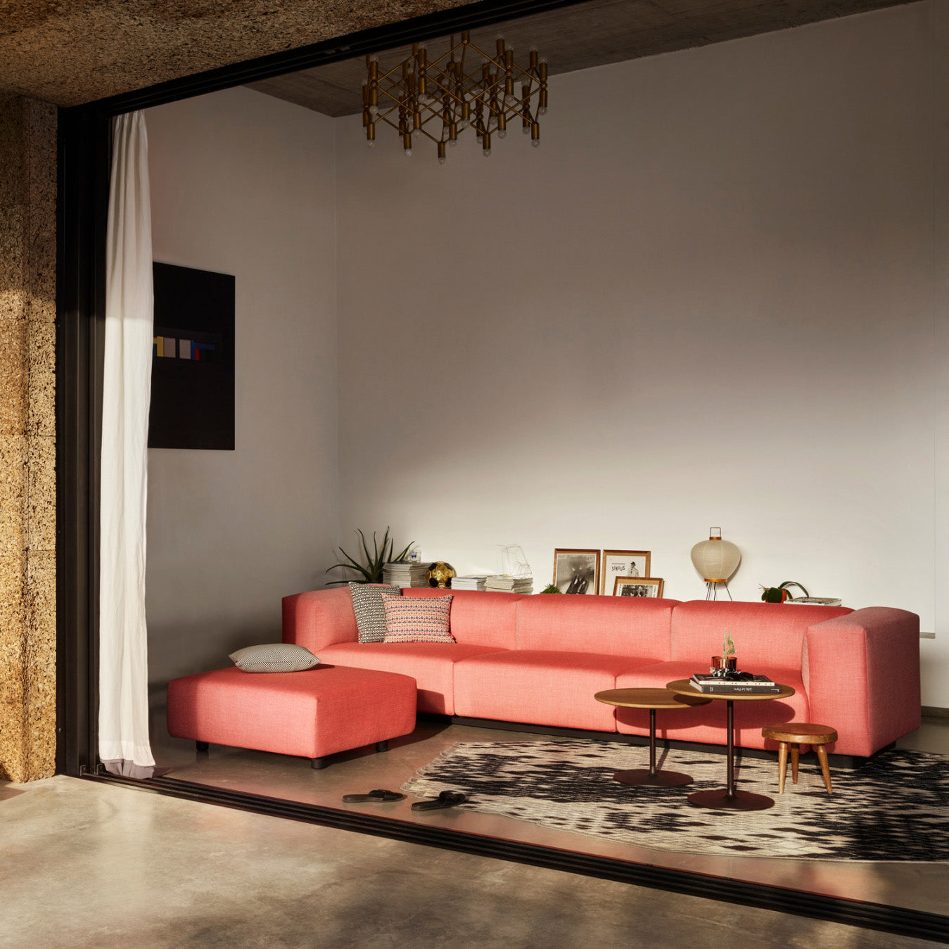 Soft Modular canapea 3 locuri cu otoman