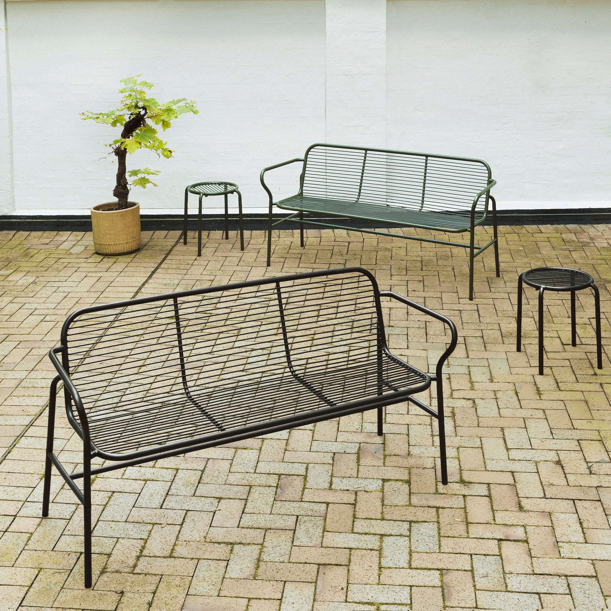 Vig Dining Bench, banchetă de exterior cu cotiere