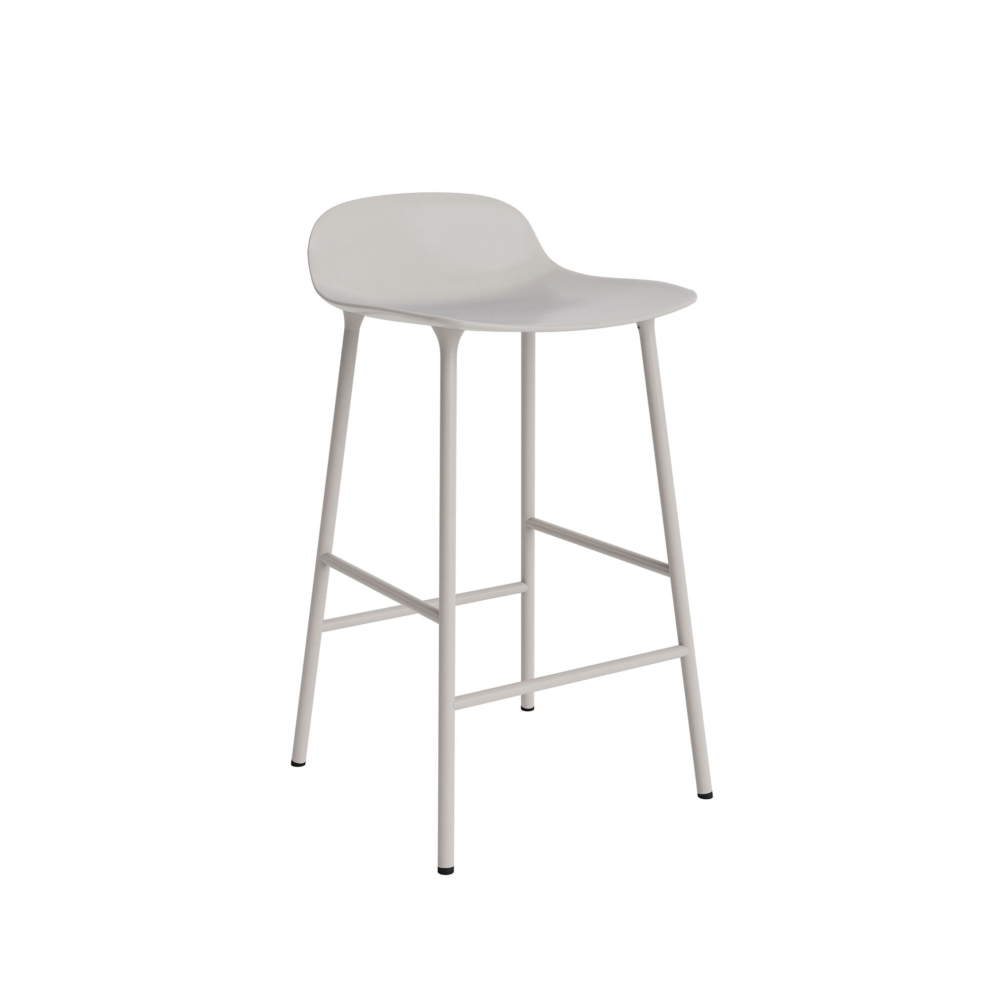 Form Barstool, scaun de bar 65 cm cu bază metalică