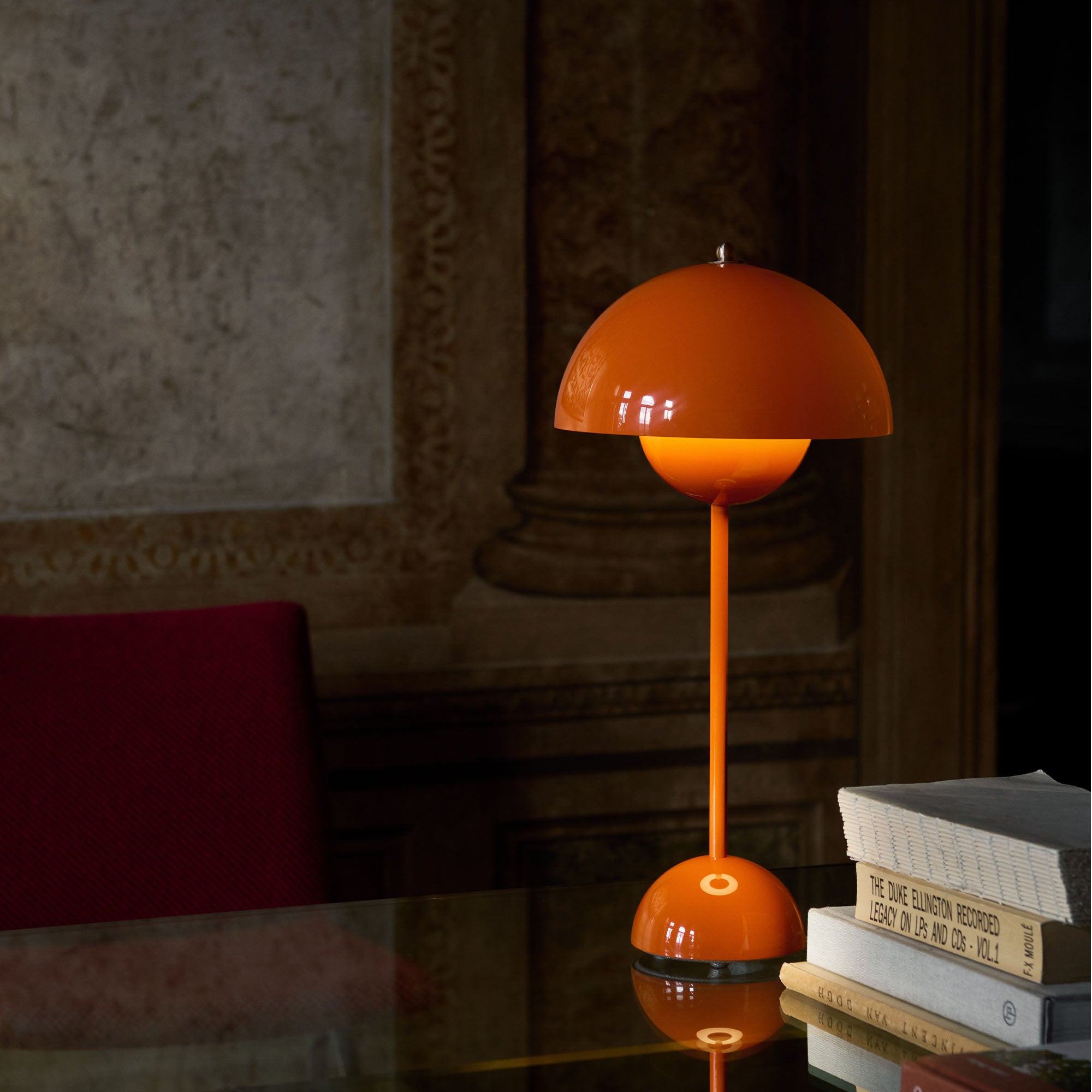 Flowerpot VP3 Zesty Orange, lampă de masă