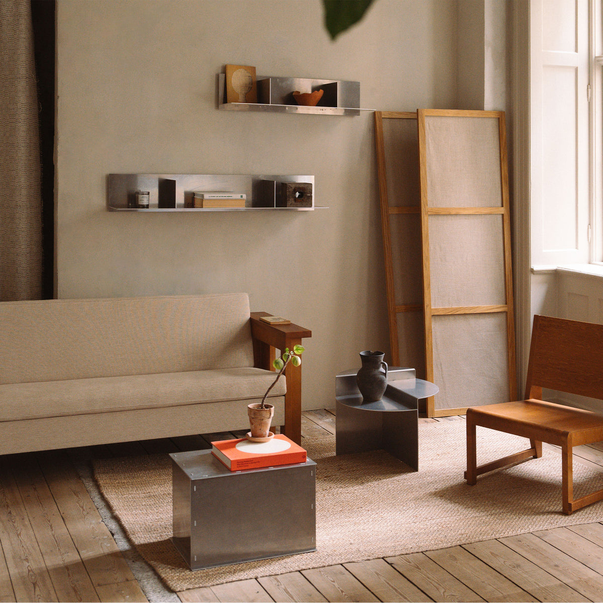 Rivet Shelf Large, raft individual lungime 119 cm