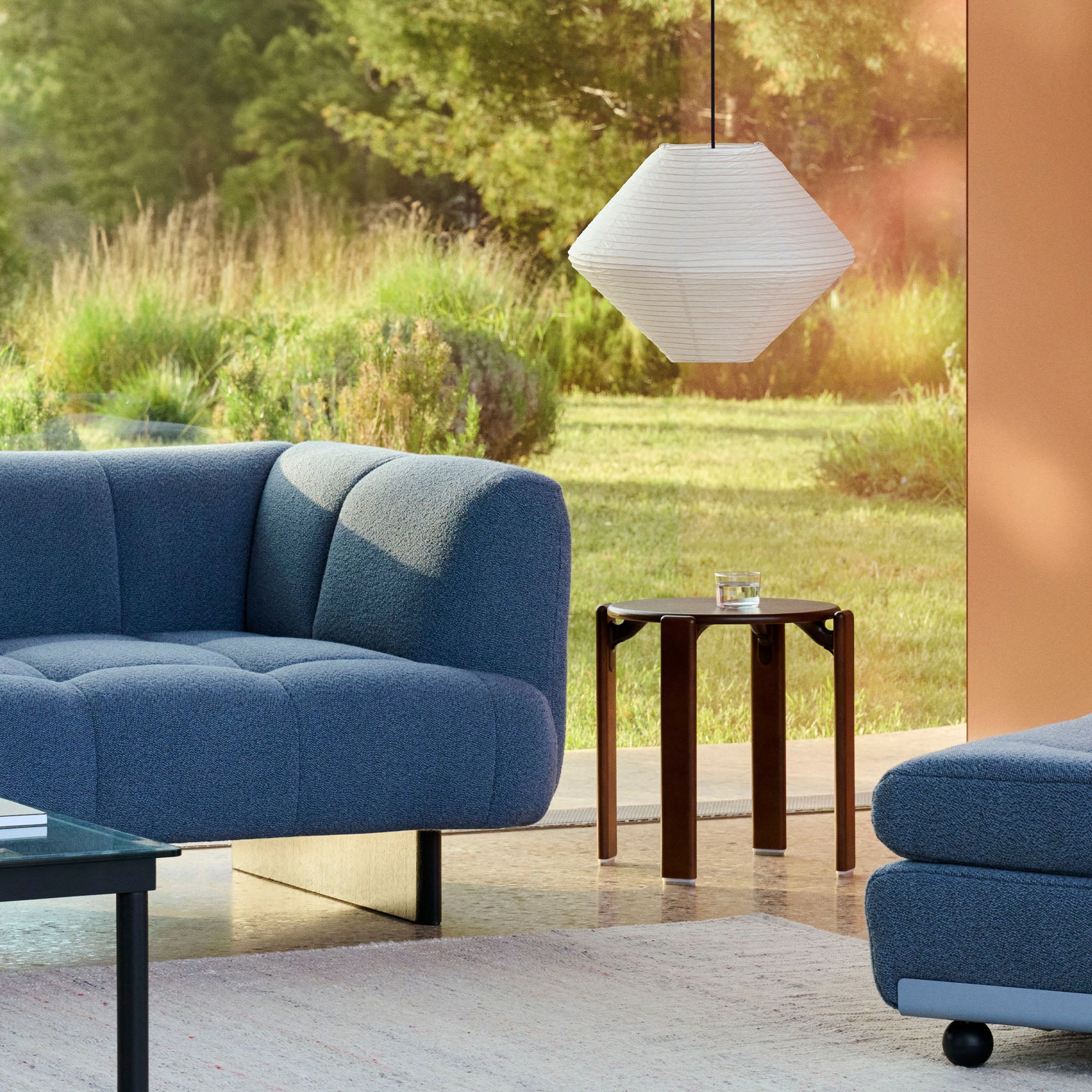 Rice Paper Shade Diamond, lampă suspendată Ø60 cm