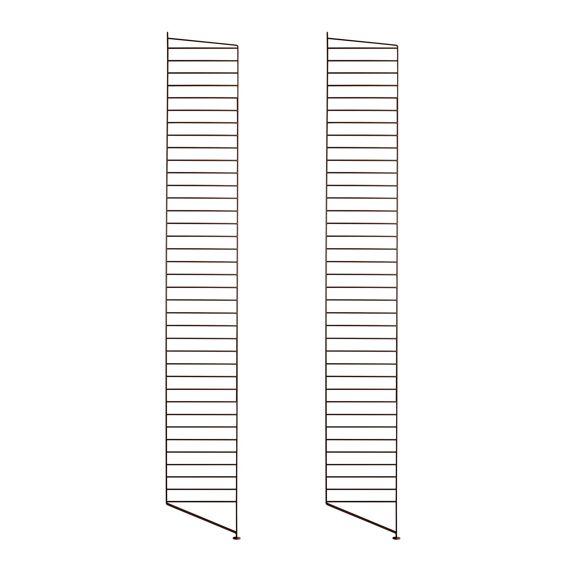 String element de susținere vertical metalic 200 cm cu picior, set de 2