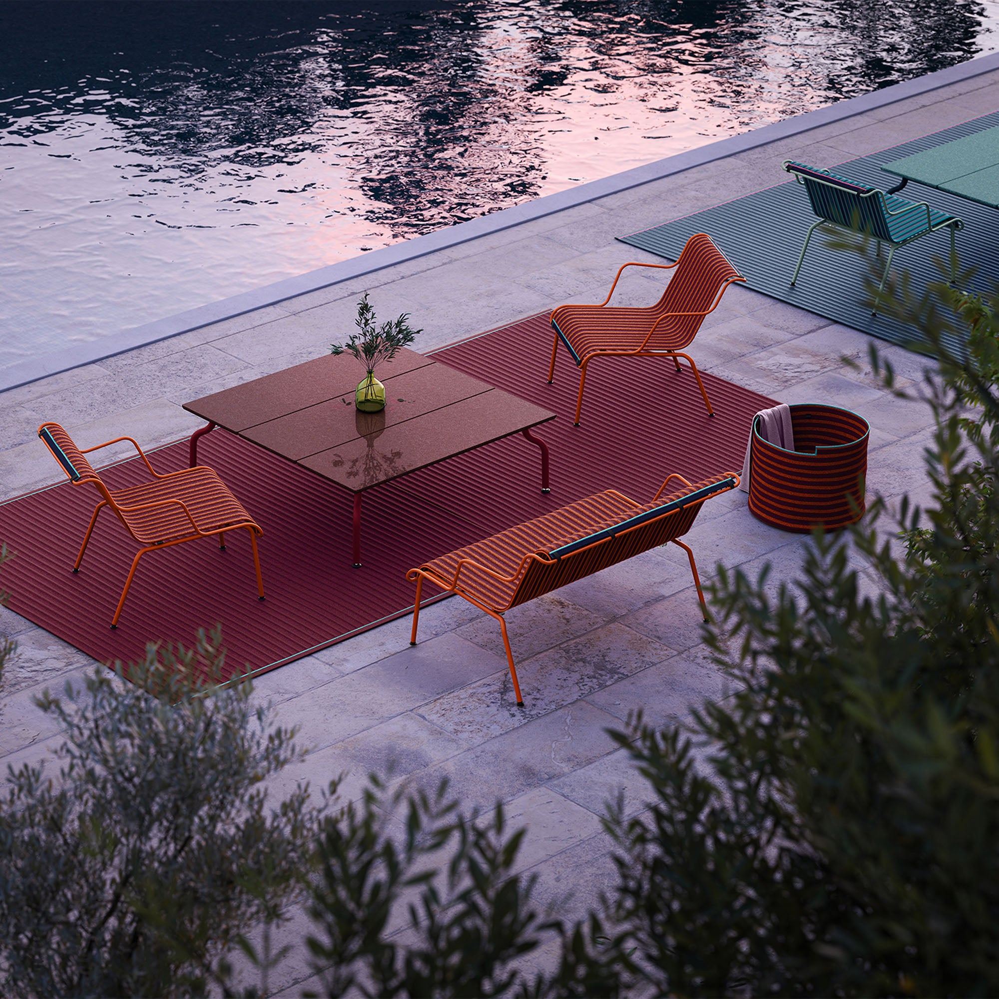 South Low Table, masă cafea exterior 120x120 cm