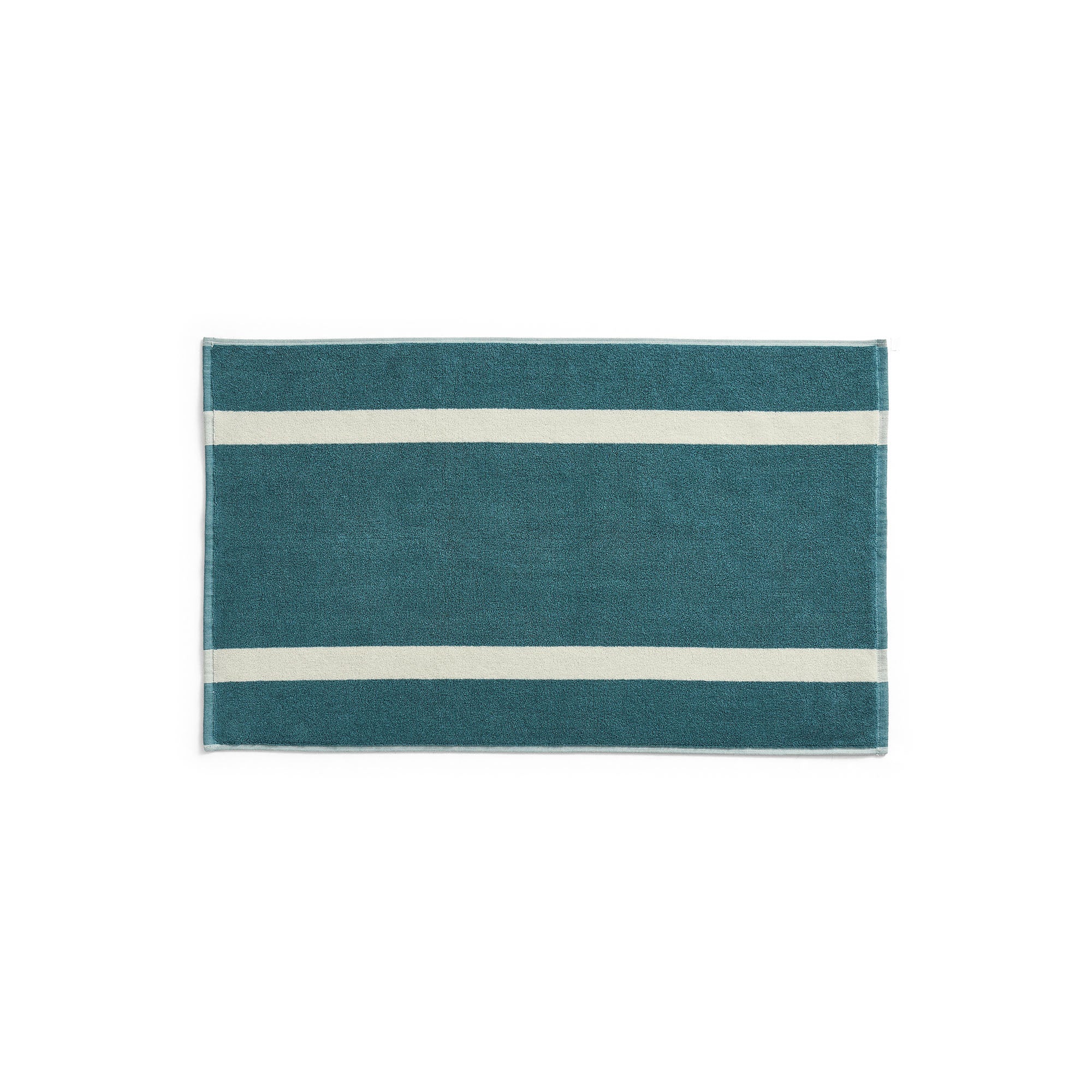 Stripe Bath Mat Petrol Blue, covoraș de baie