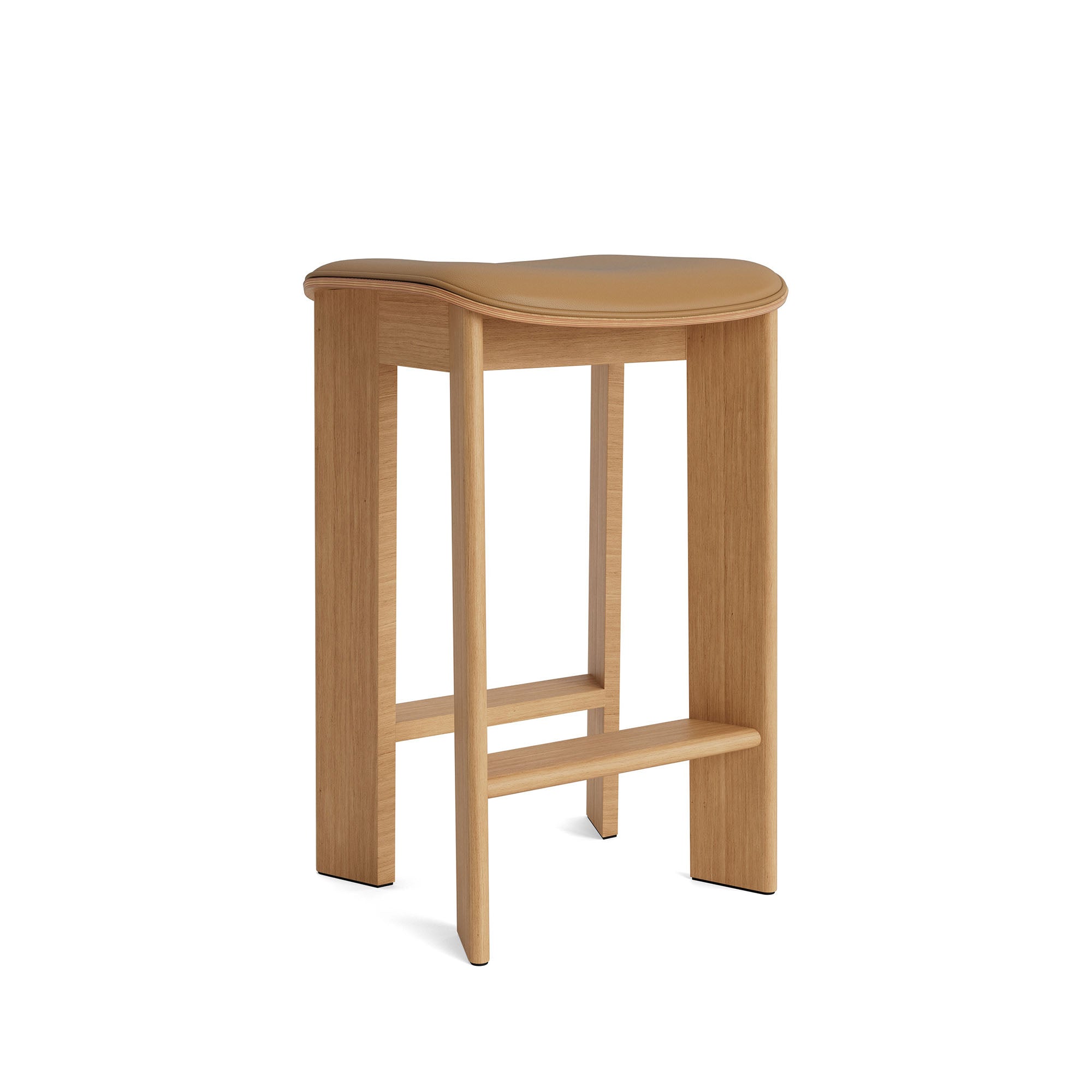 Chisel 30 Bar Stool Low Oiled Oak, scaun de bar tapițat H65