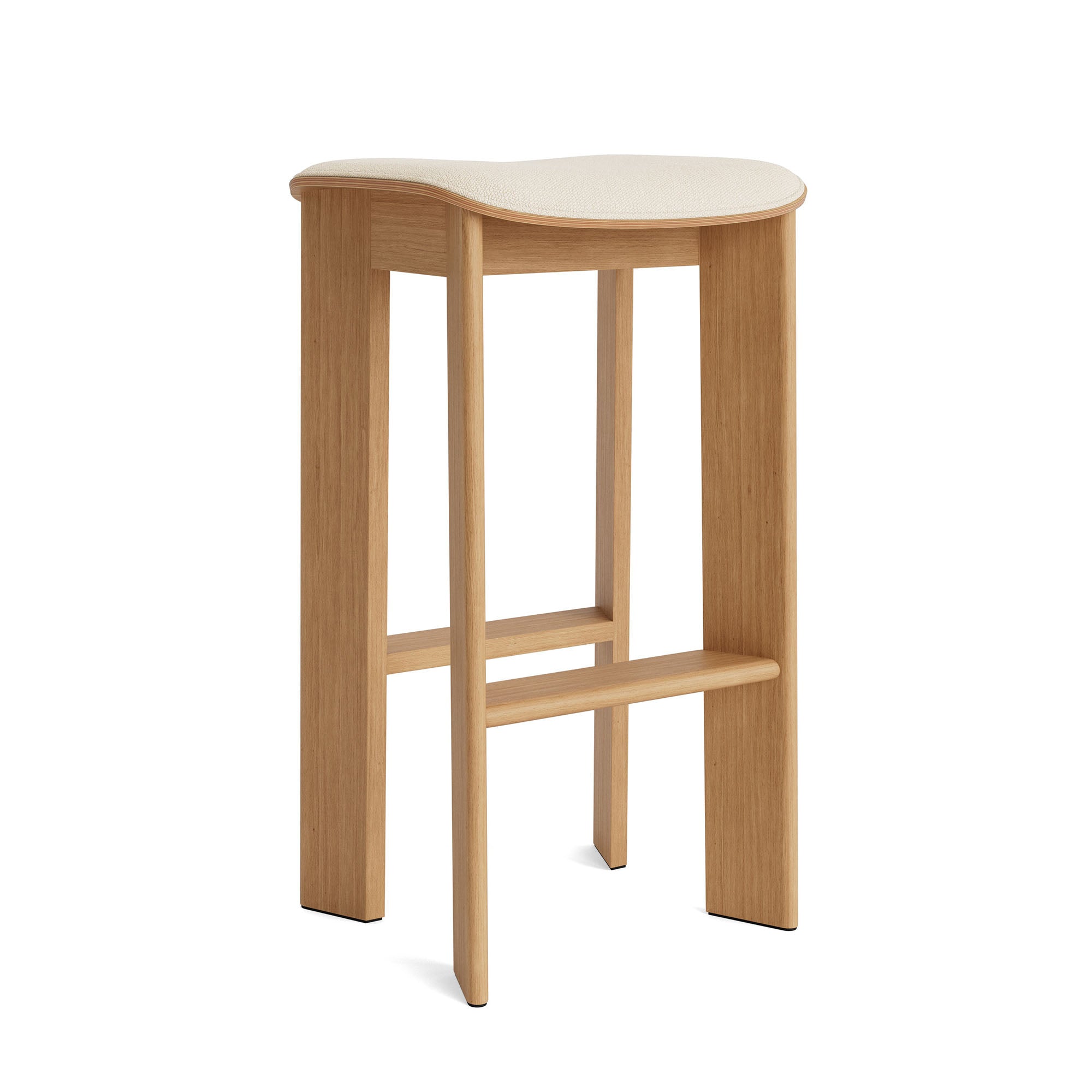 Chisel 30 Bar Stool High Oiled Oak, scaun de bar tapițat H75