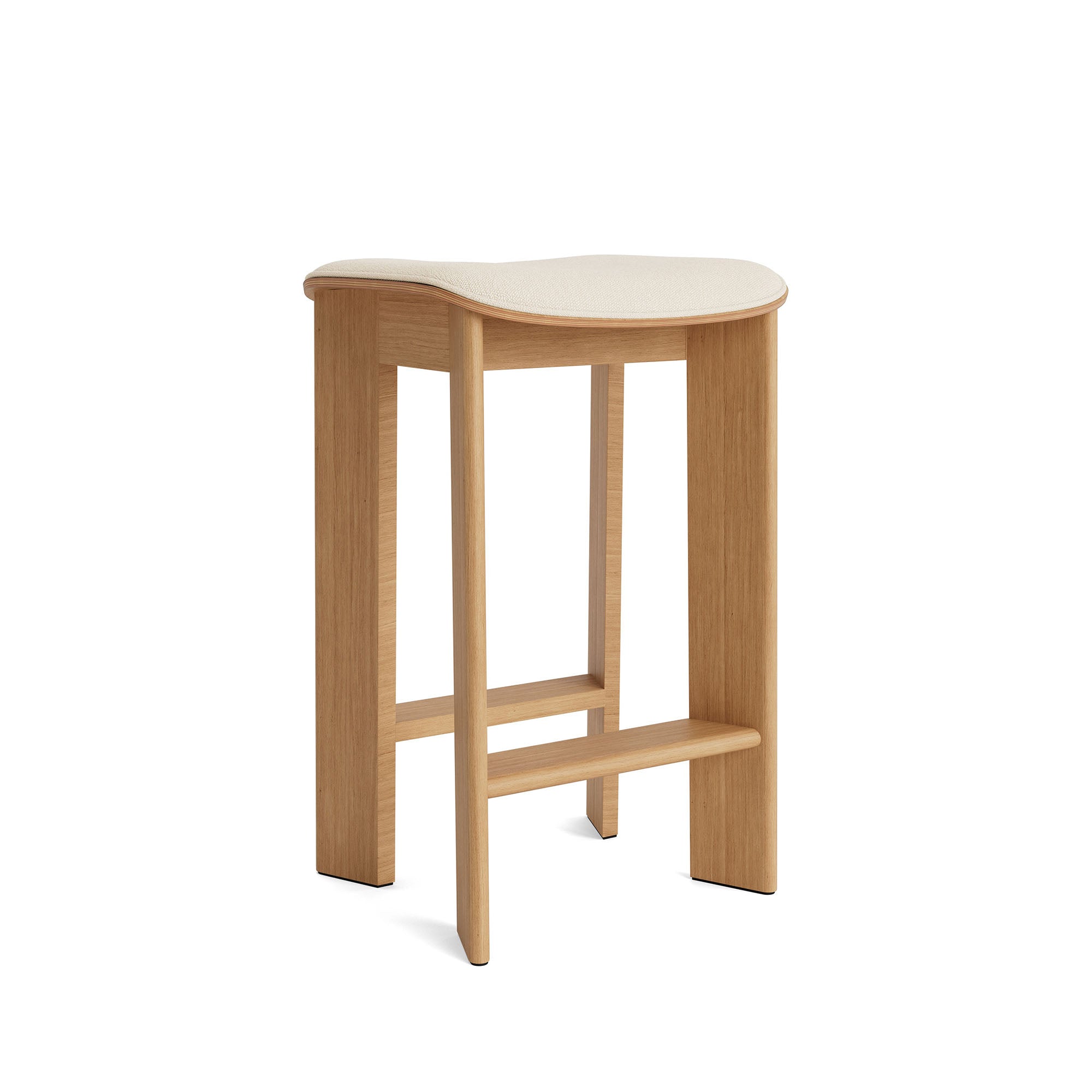 Chisel 30 Bar Stool Low Oiled Oak, scaun de bar tapițat H65
