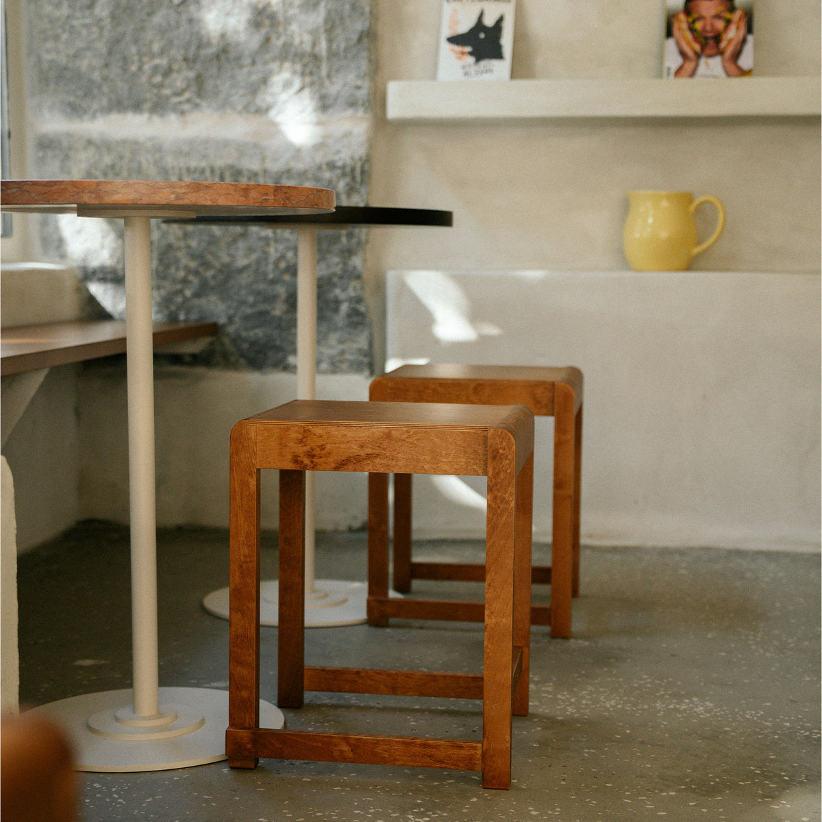 Low Stool 01, taburet din lemn