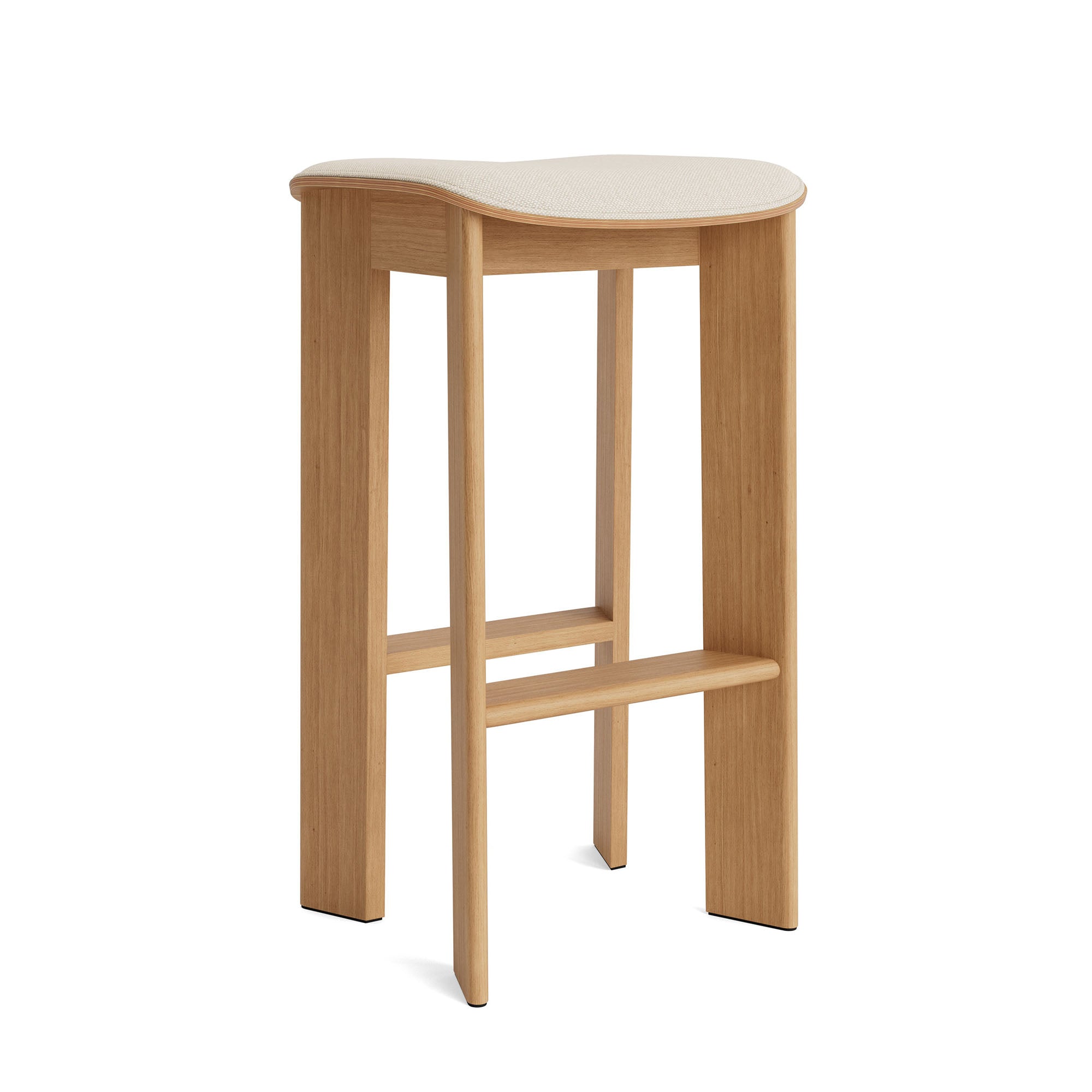 Chisel 30 Bar Stool High Oiled Oak, scaun de bar tapițat H75