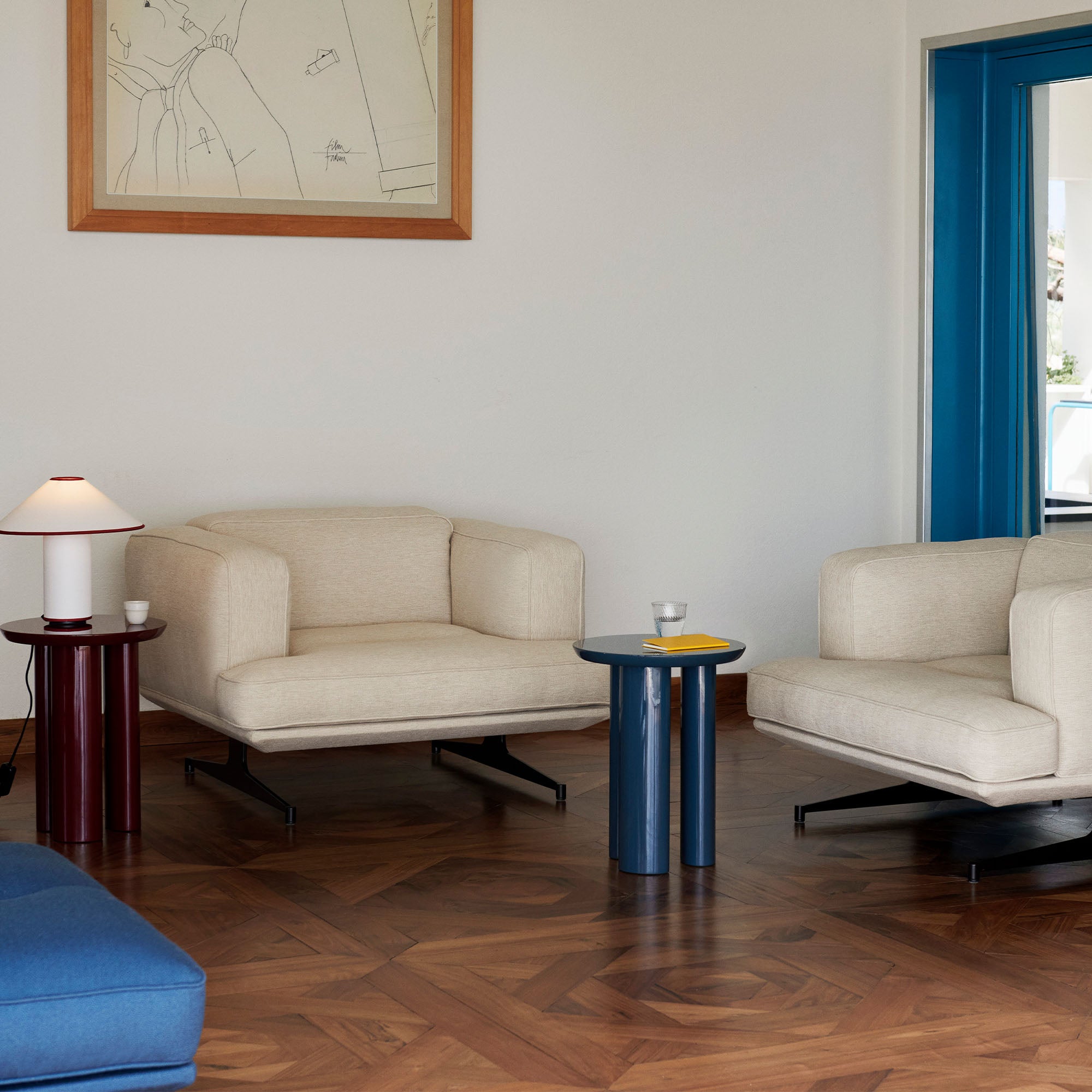 Inland AV21 fotoliu lounge cu bază neagră